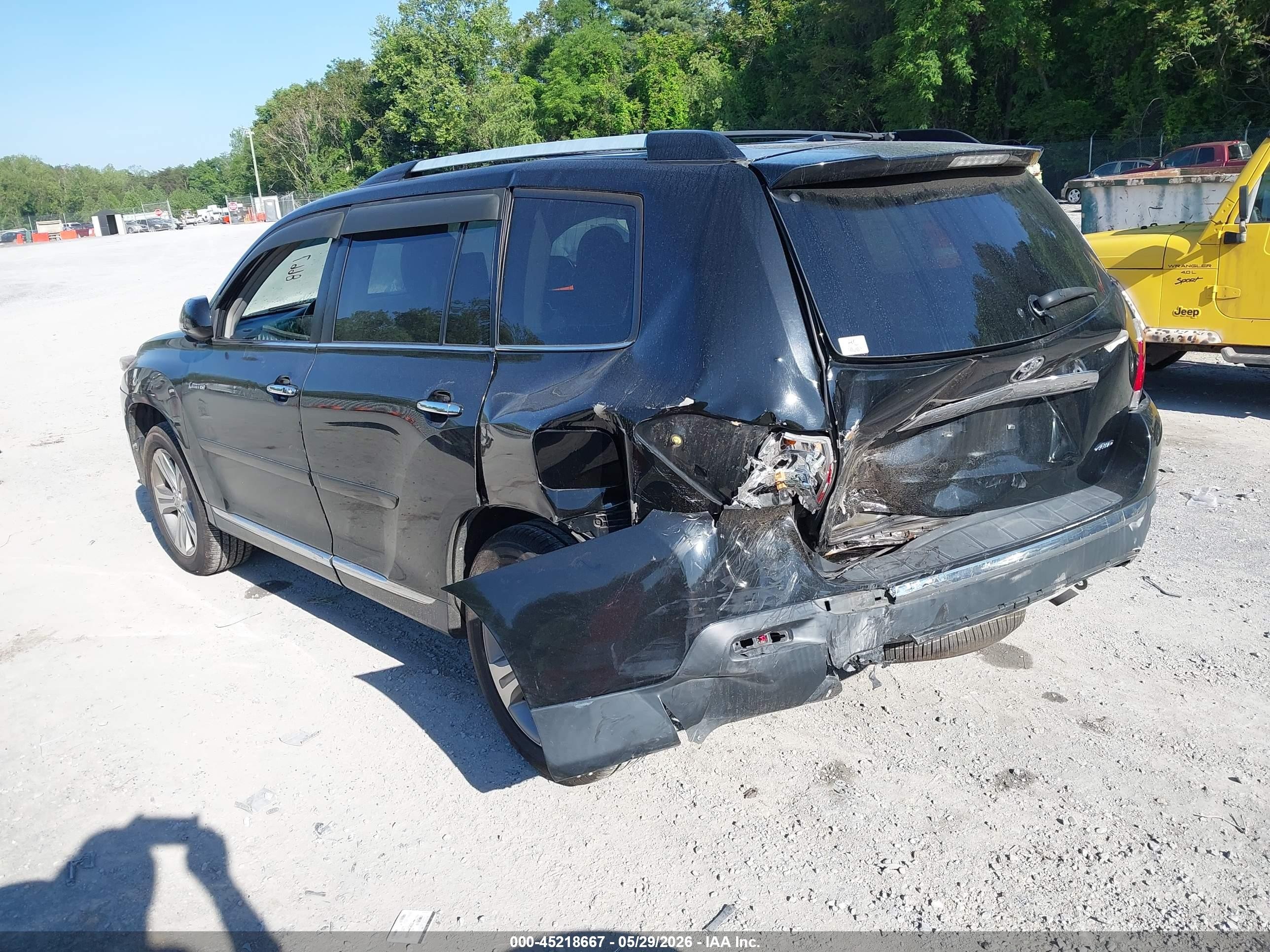 2013 Toyota Highlander Limited V6 Black vin: 5TDDK3EH2DS253562