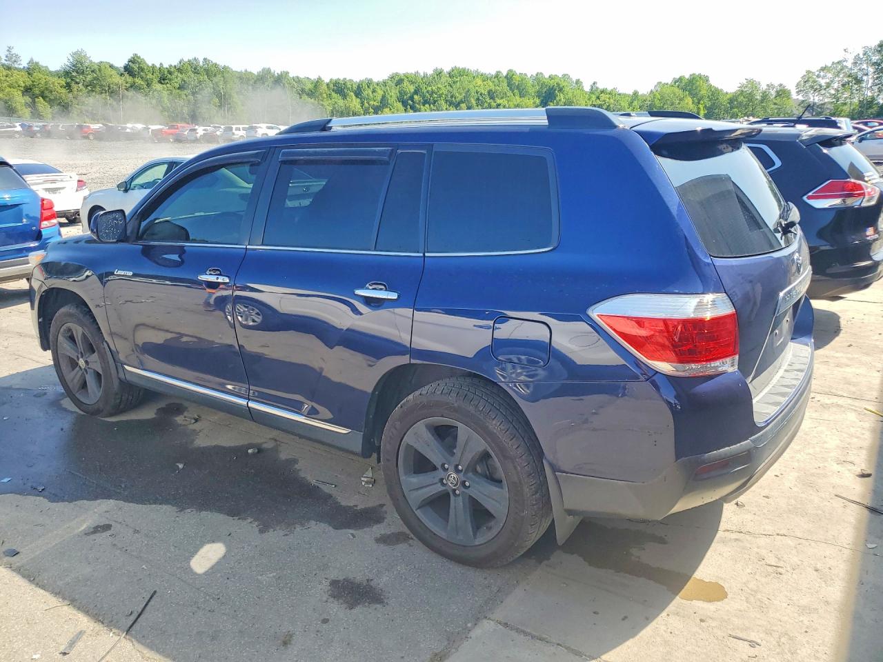 2013 Toyota Highlander Limited Blue vin: 5TDDK3EH2DS255747