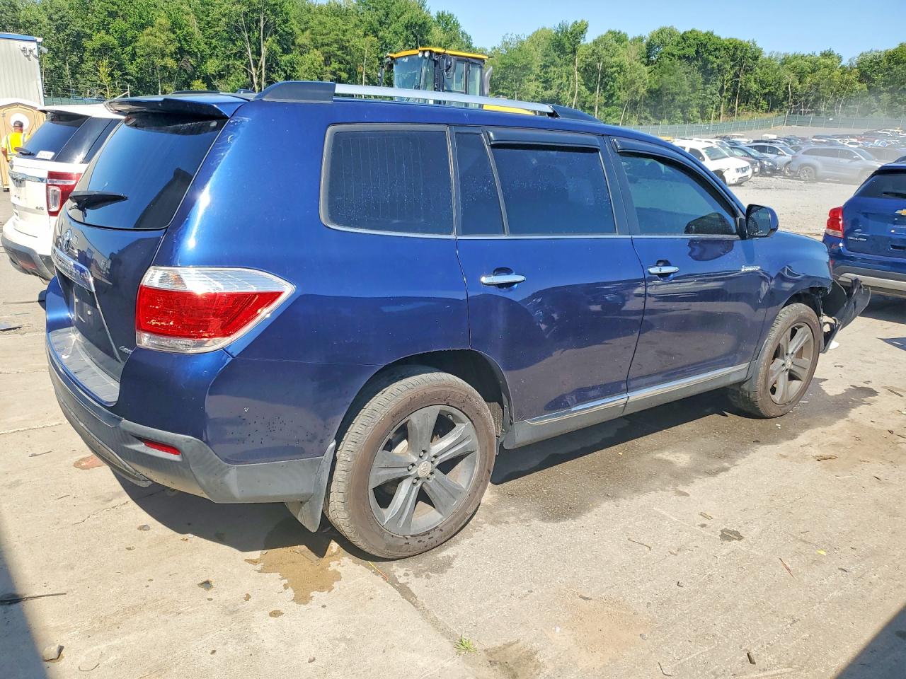 2013 Toyota Highlander Limited Blue vin: 5TDDK3EH2DS255747