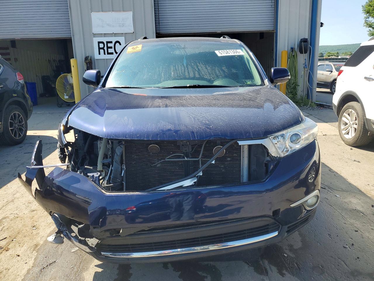 2013 Toyota Highlander Limited Blue vin: 5TDDK3EH2DS255747