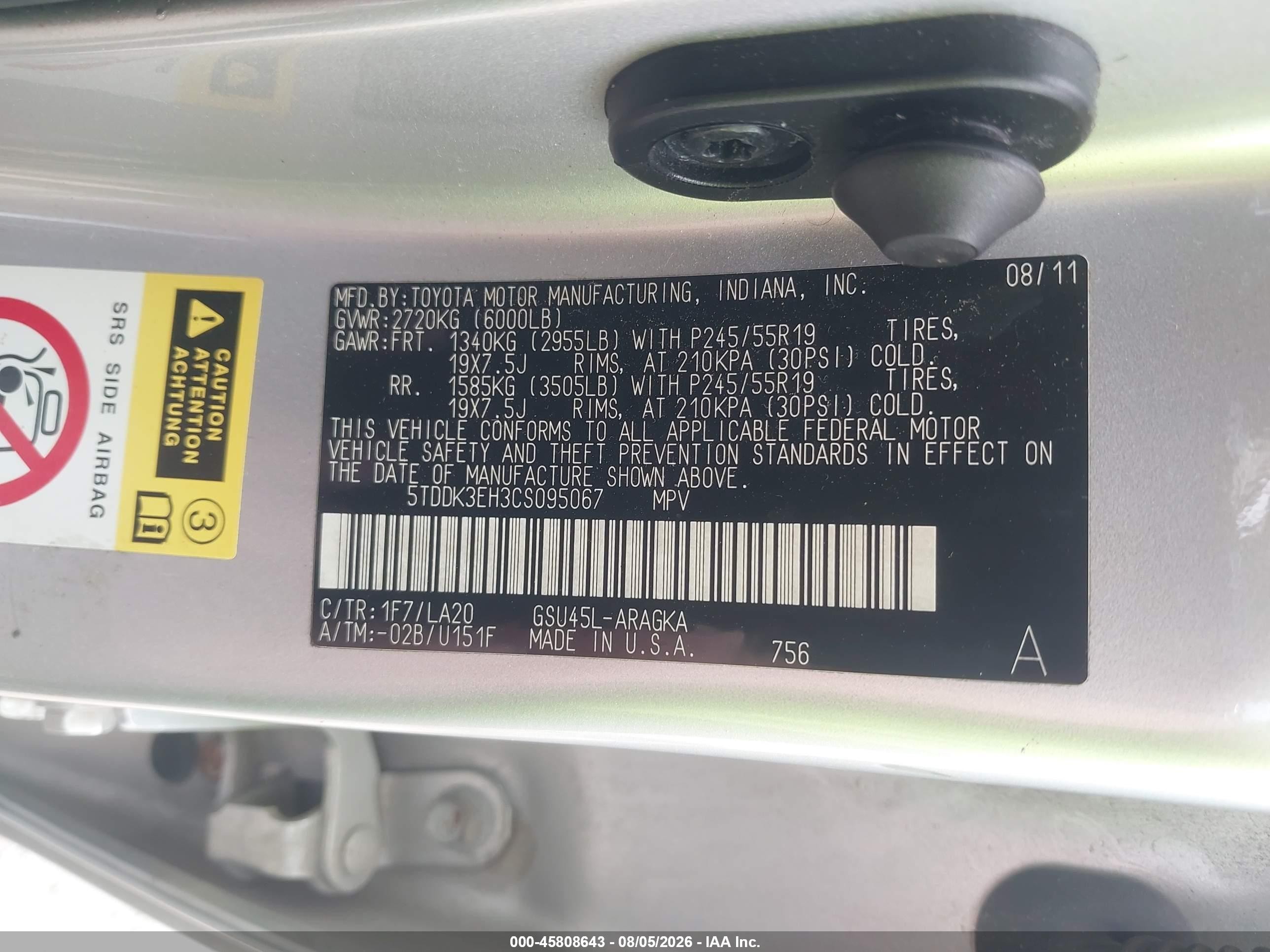 2012 Toyota Highlander Limited V6 Silver vin: 5TDDK3EH3CS095067