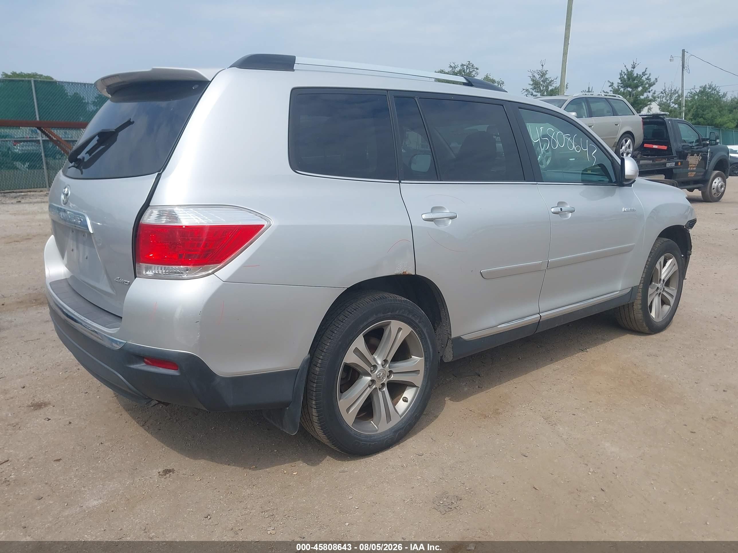 2012 Toyota Highlander Limited V6 Silver vin: 5TDDK3EH3CS095067