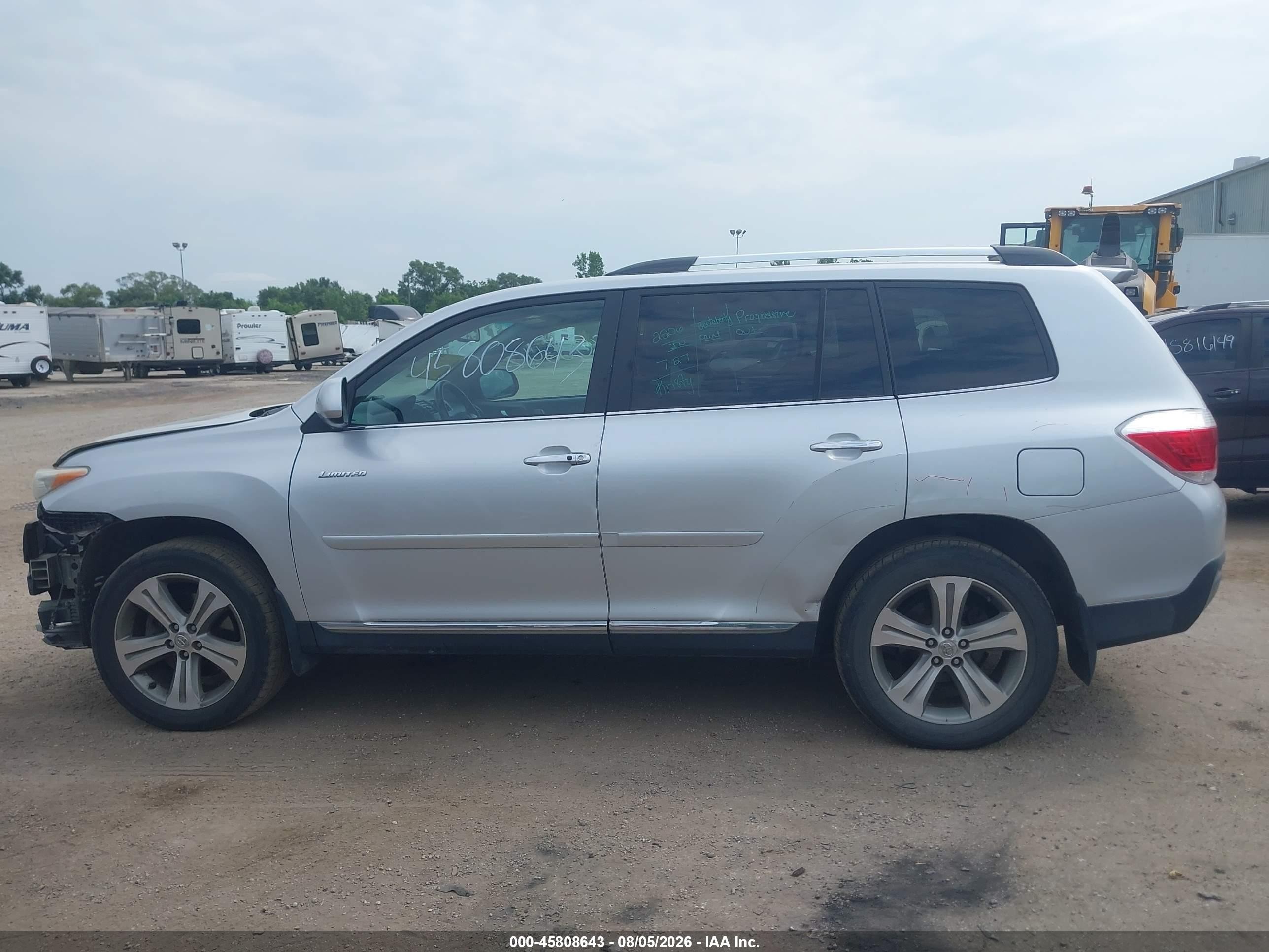 2012 Toyota Highlander Limited V6 Silver vin: 5TDDK3EH3CS095067