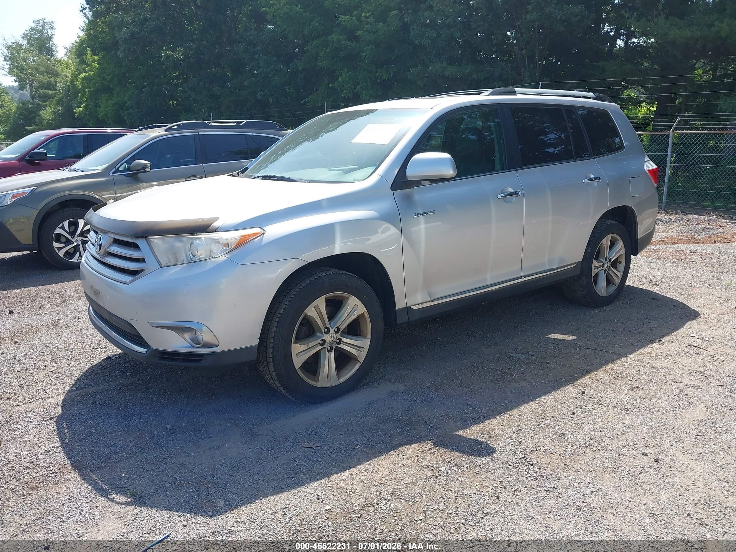 2012 Toyota Highlander Limited V6 Silver vin: 5TDDK3EH3CS102518