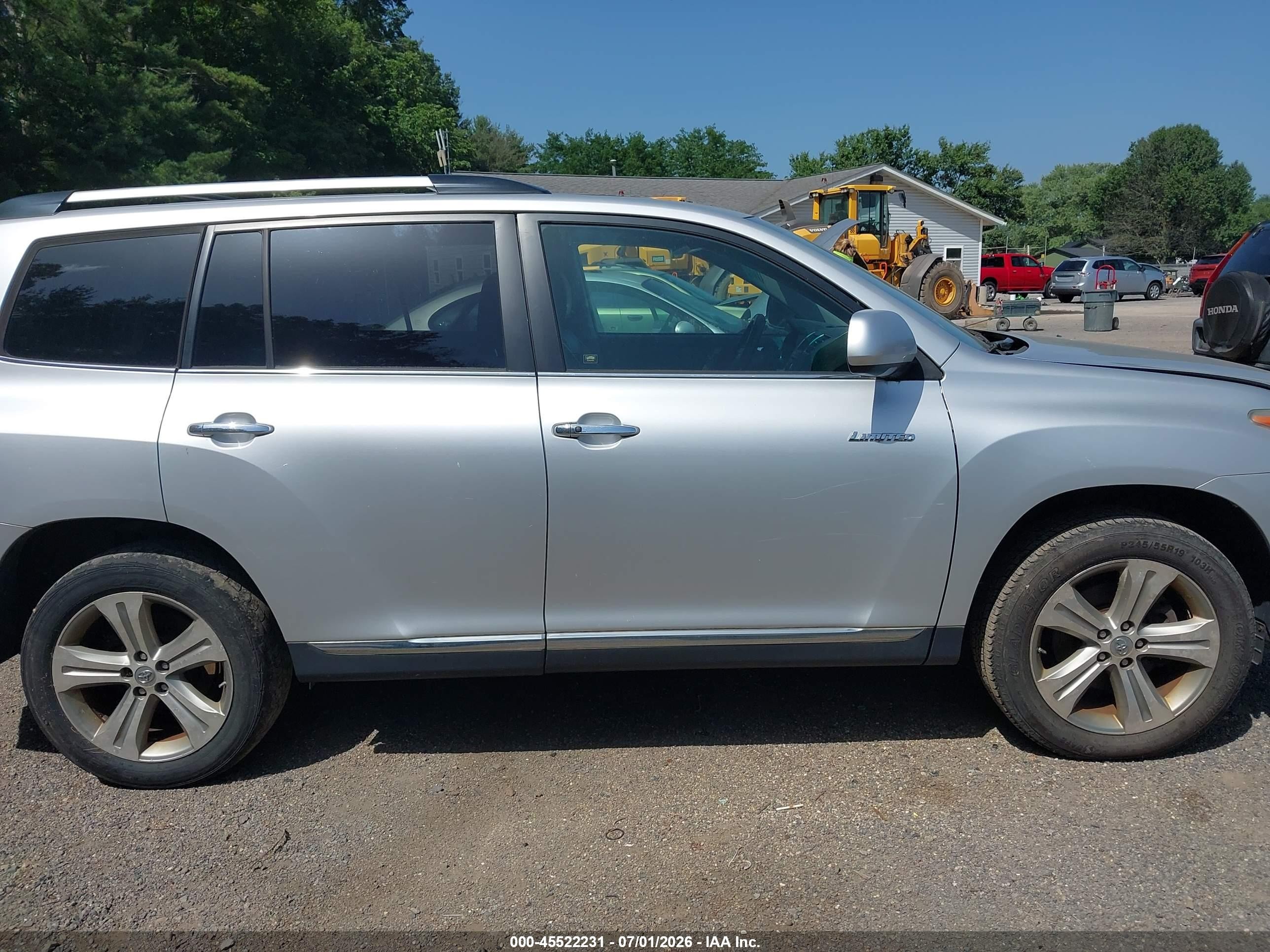 2012 Toyota Highlander Limited V6 Silver vin: 5TDDK3EH3CS102518