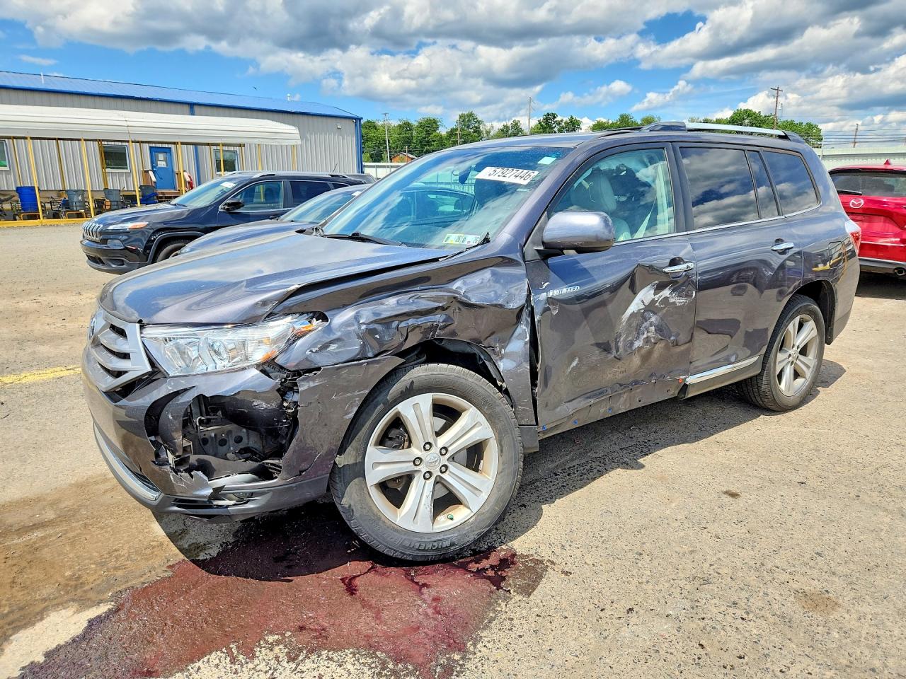 2012 Toyota Highlander Limited Gray vin: 5TDDK3EH3CS141433