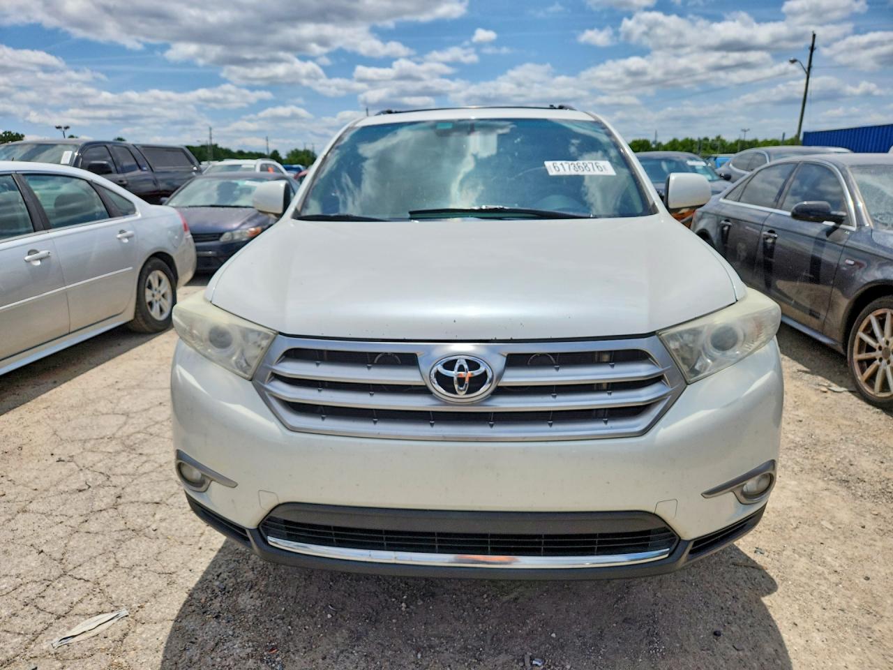 2012 Toyota Highlander Limited White vin: 5TDDK3EH3CS153405