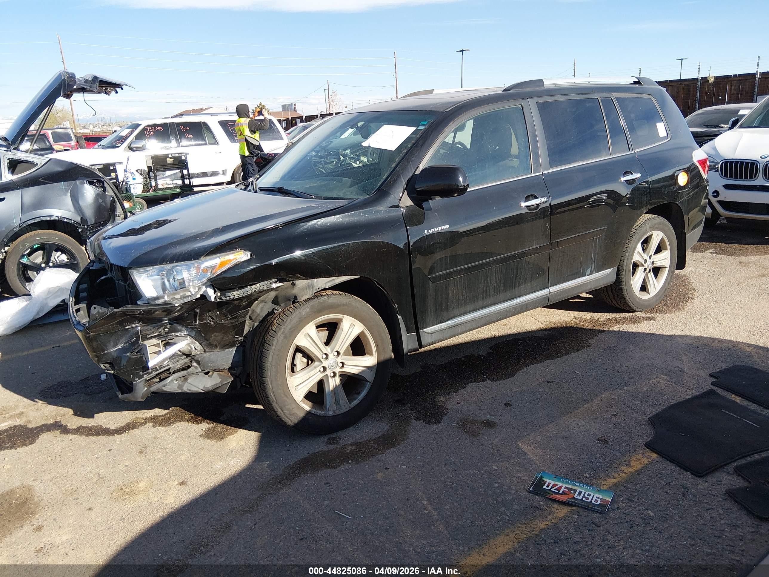 2013 Toyota Highlander Limited V6 Black vin: 5TDDK3EH3DS178189
