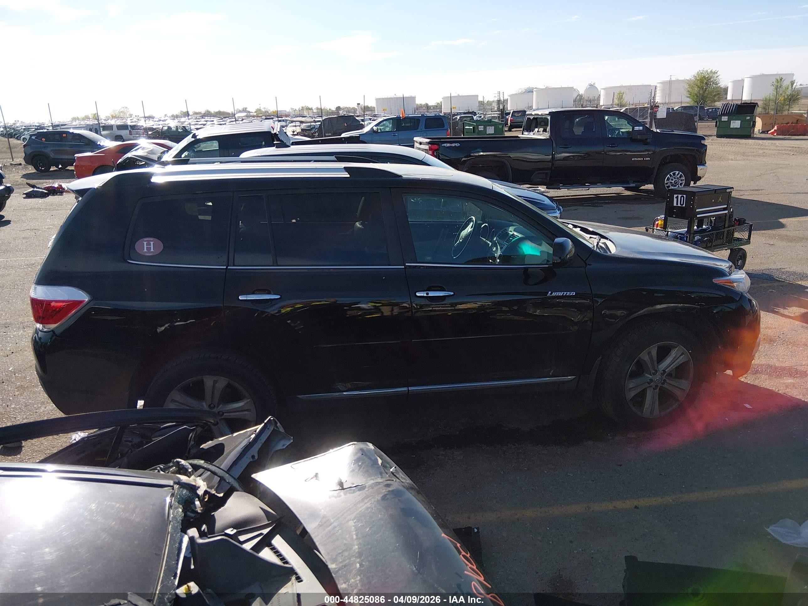 2013 Toyota Highlander Limited V6 Black vin: 5TDDK3EH3DS178189