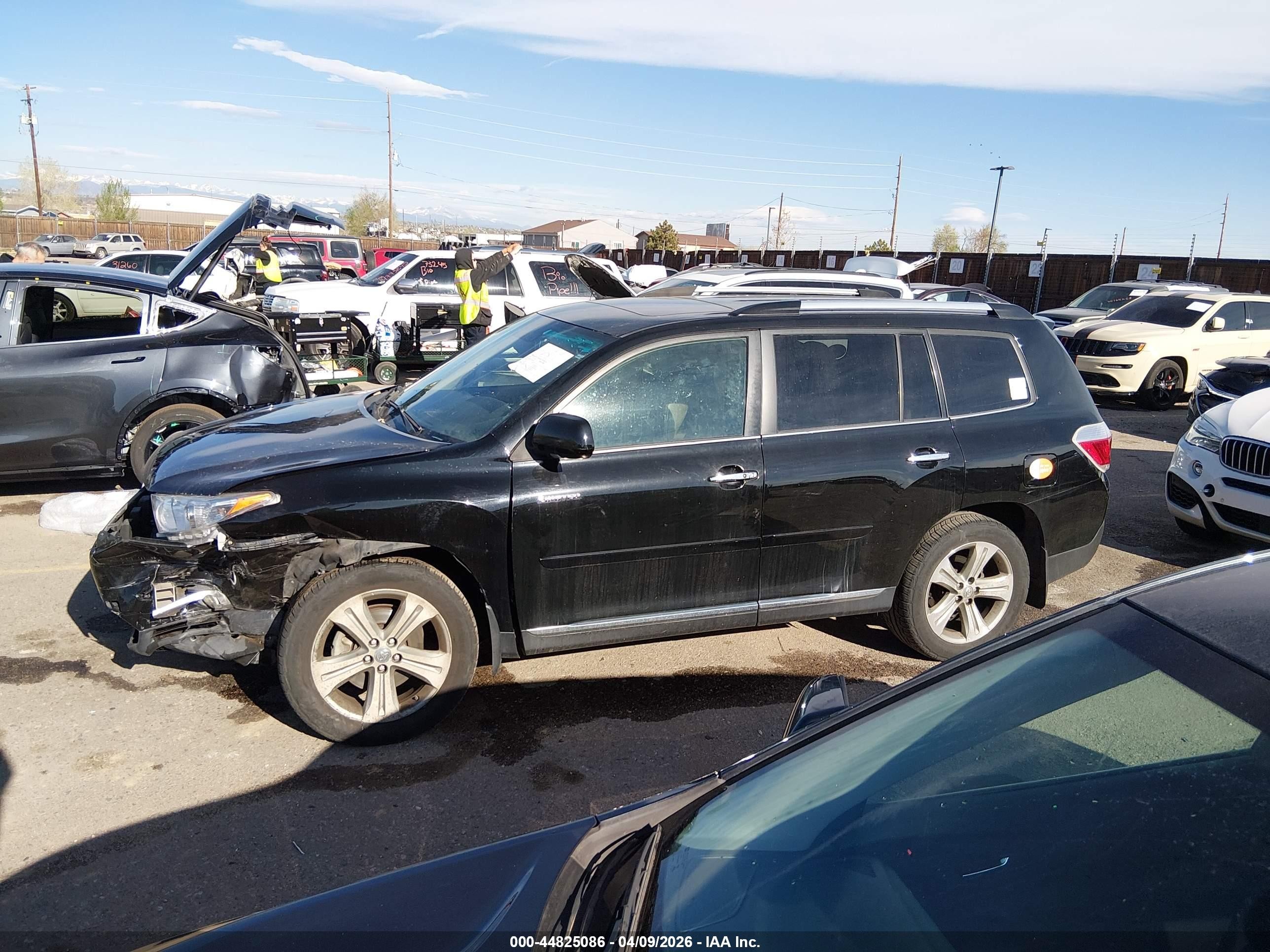 2013 Toyota Highlander Limited V6 Black vin: 5TDDK3EH3DS178189