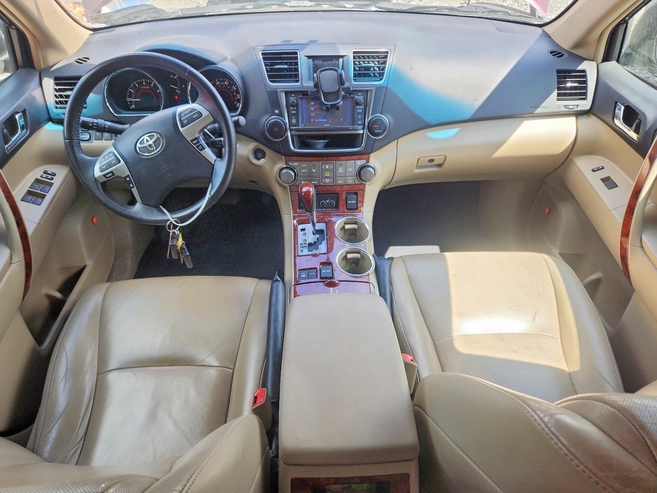 2013 Toyota Highlander Limited Brown vin: 5TDDK3EH3DS186700