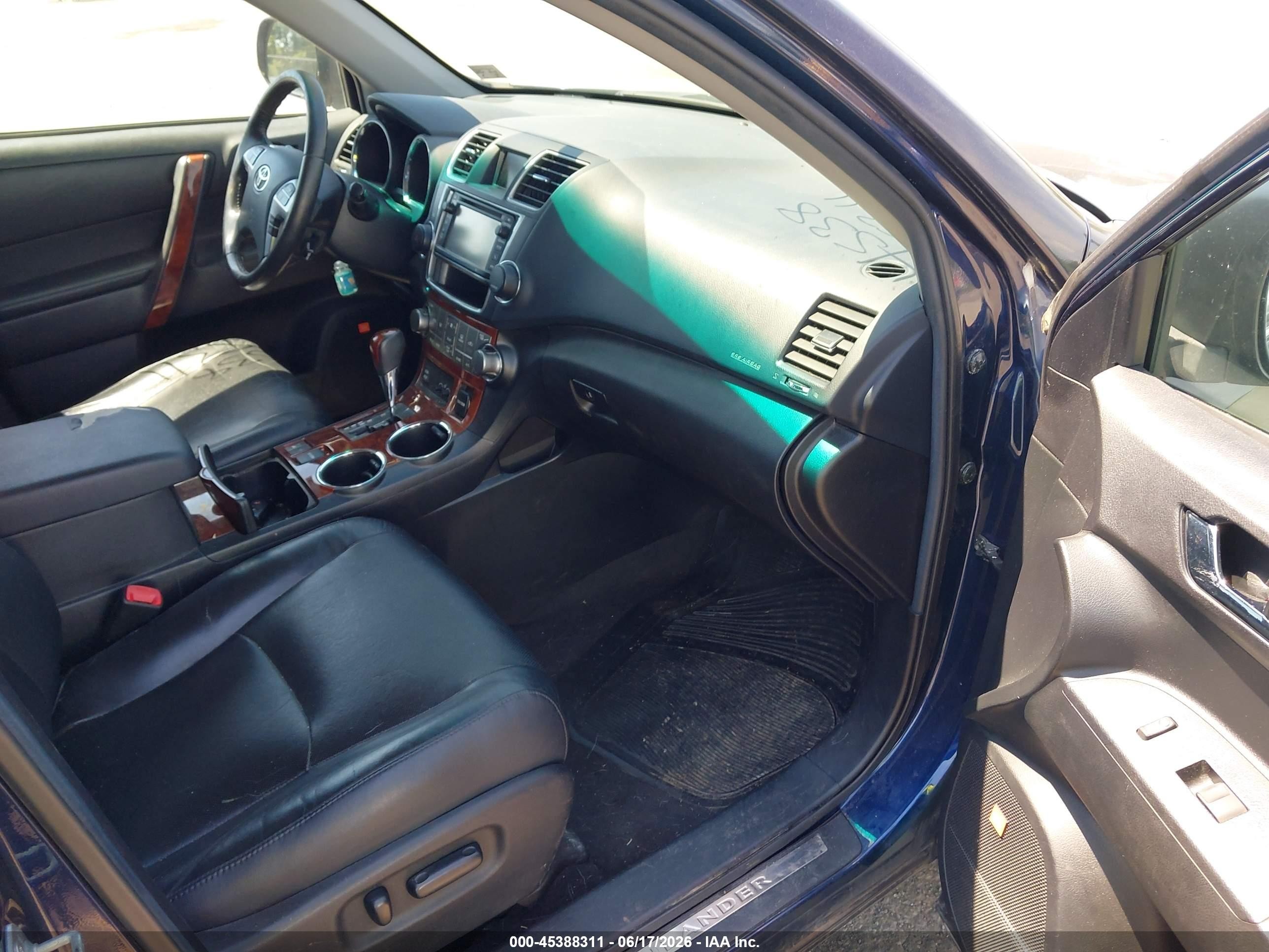 2013 Toyota Highlander Limited V6 Синий vin: 5TDDK3EH3DS220893