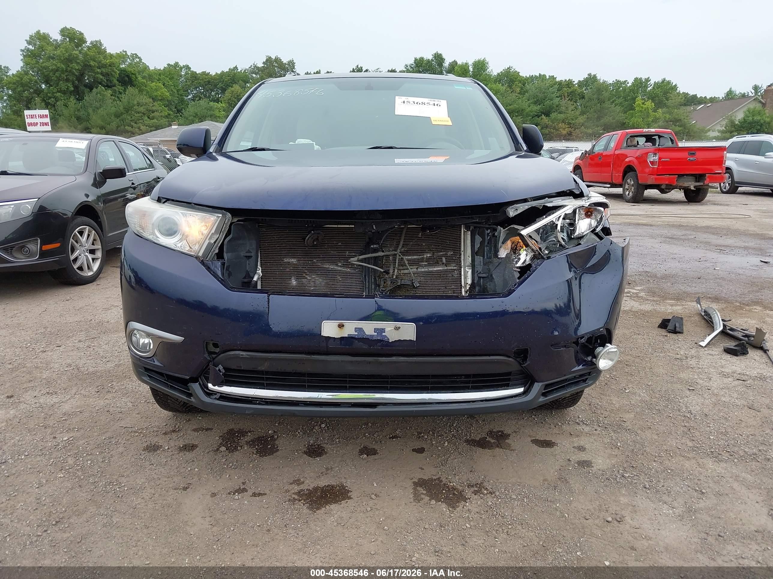 2013 Toyota Highlander Limited V6 Blue vin: 5TDDK3EH3DS227763