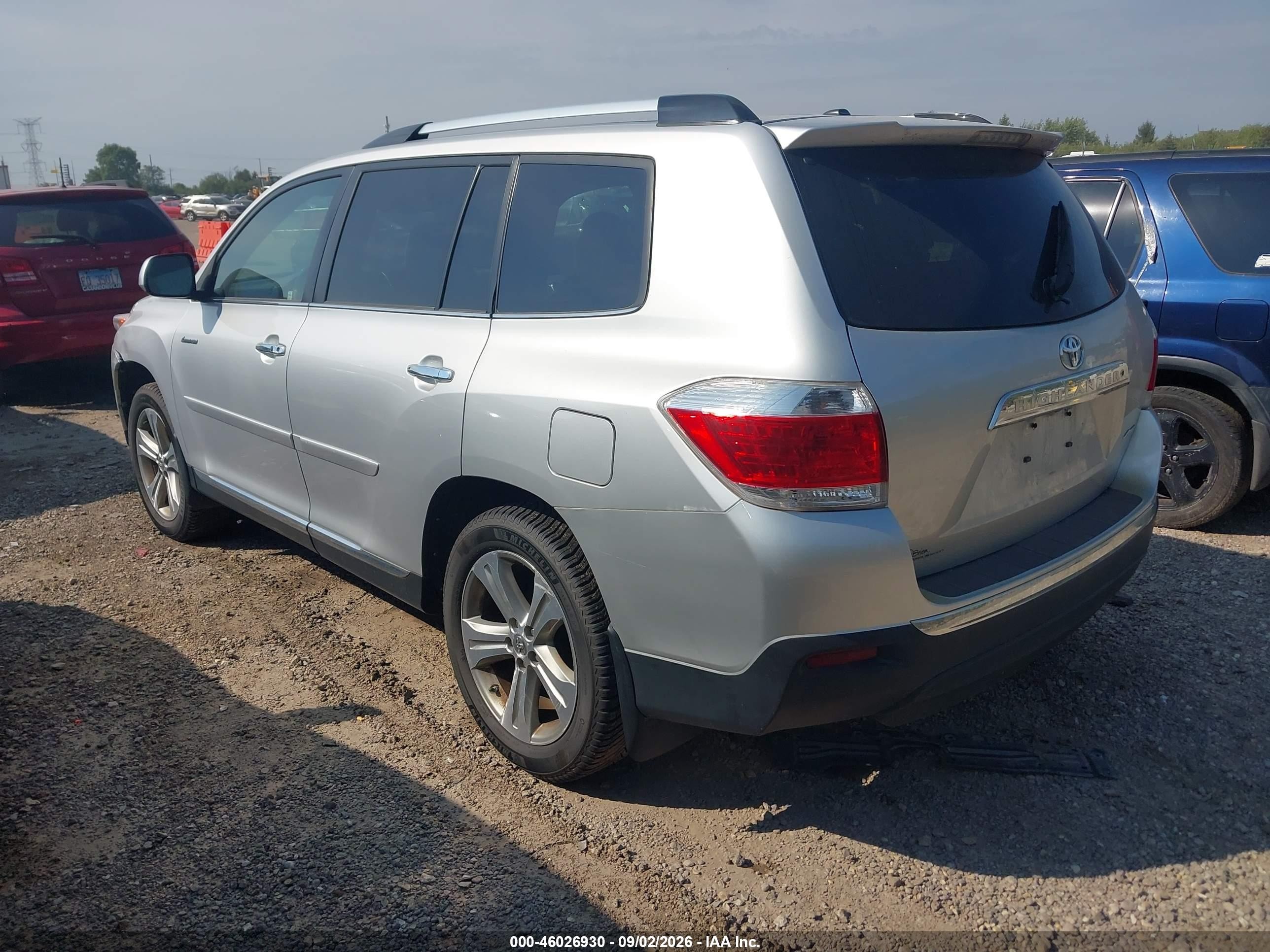2013 Toyota Highlander Limited V6 Silver vin: 5TDDK3EH3DS235121