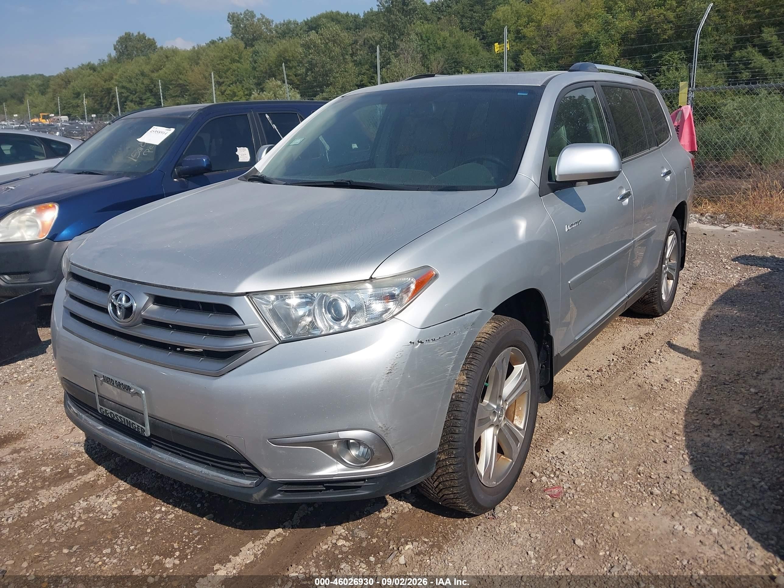 2013 Toyota Highlander Limited V6 Silver vin: 5TDDK3EH3DS235121
