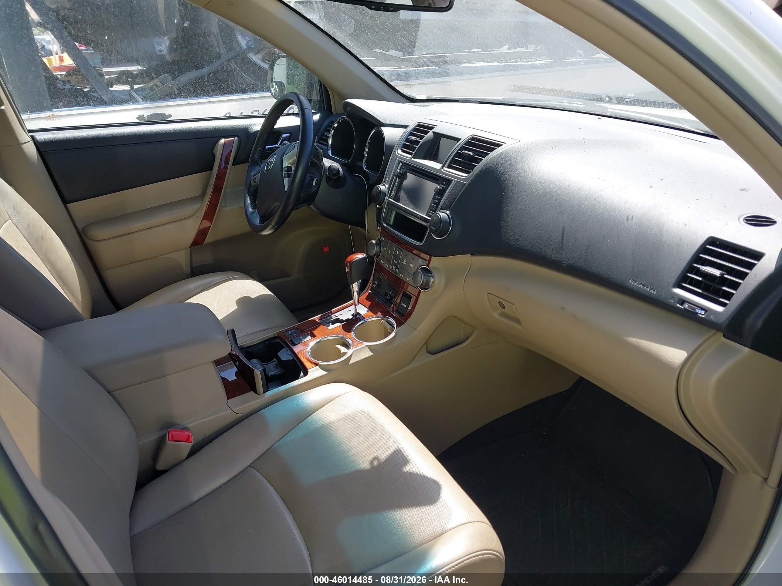 2013 Toyota Highlander Limited V6 Белый vin: 5TDDK3EH3DS259130