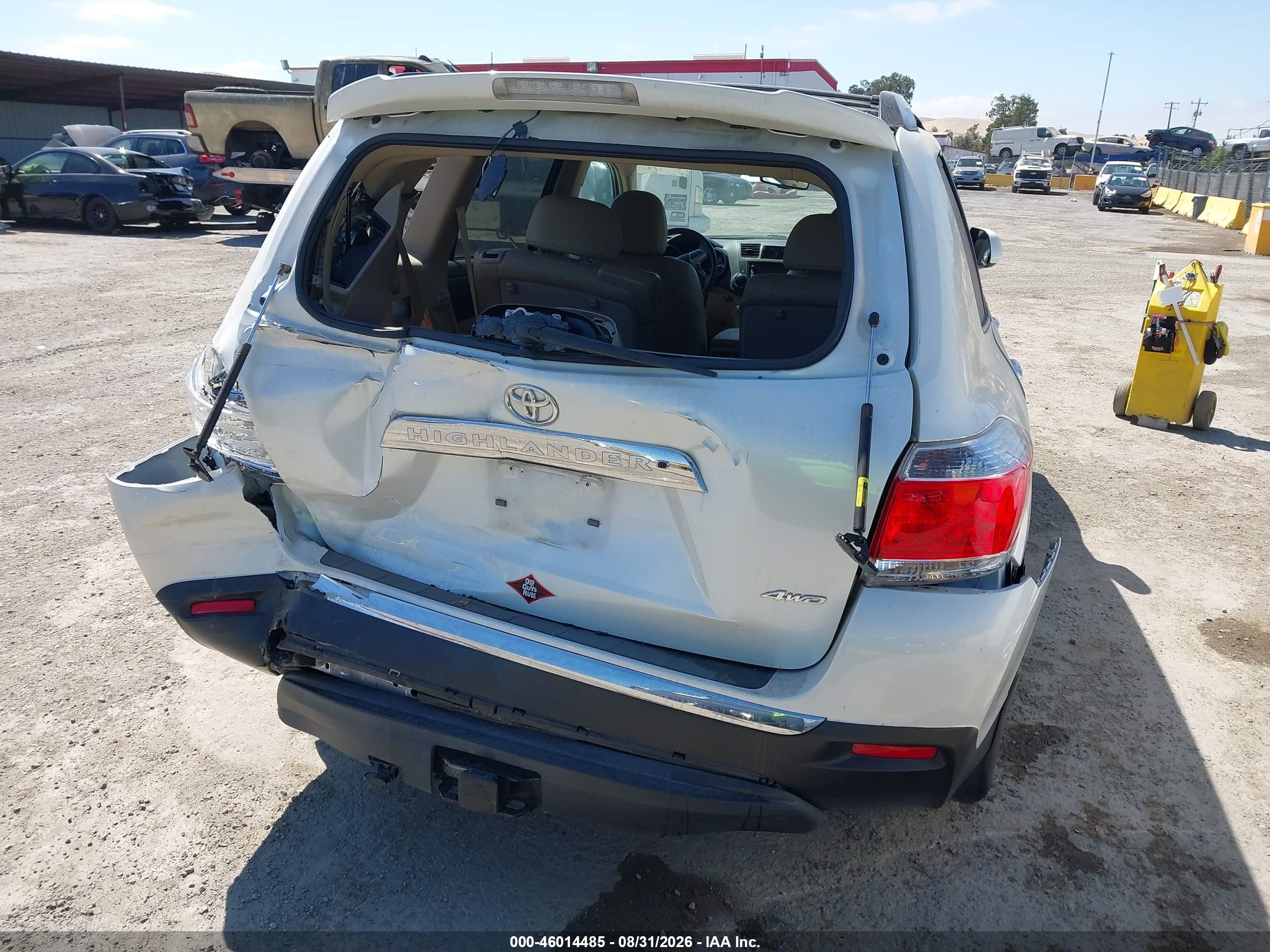 2013 Toyota Highlander Limited V6 Белый vin: 5TDDK3EH3DS259130