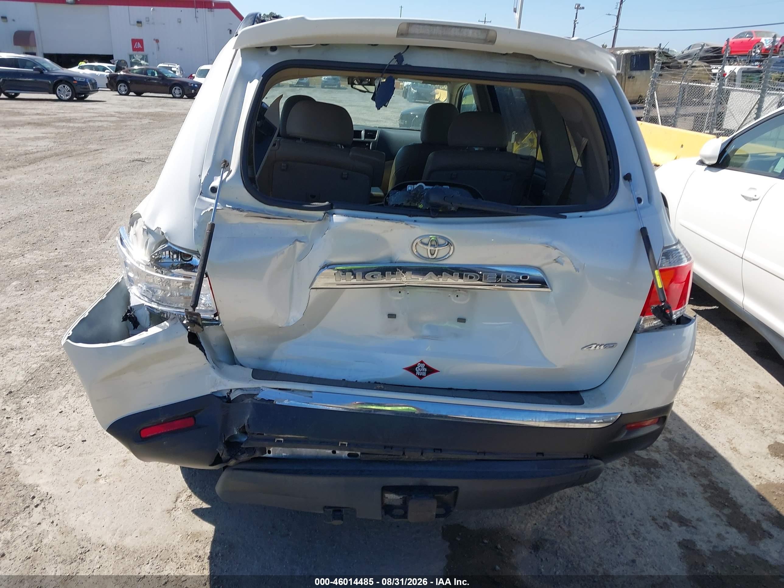 2013 Toyota Highlander Limited V6 Белый vin: 5TDDK3EH3DS259130