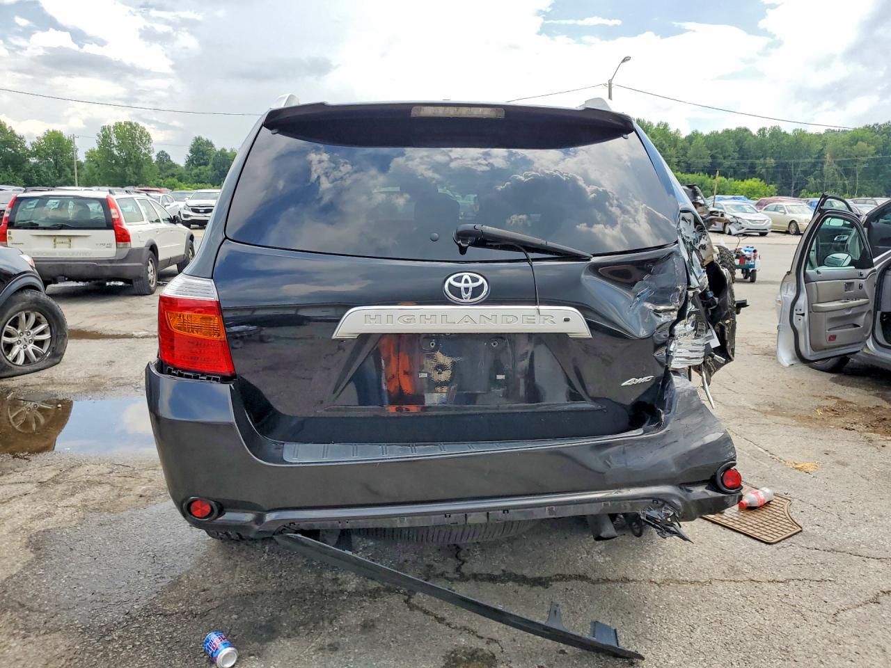 2010 Toyota Highlander Limited Black vin: 5TDDK3EH4AS002313