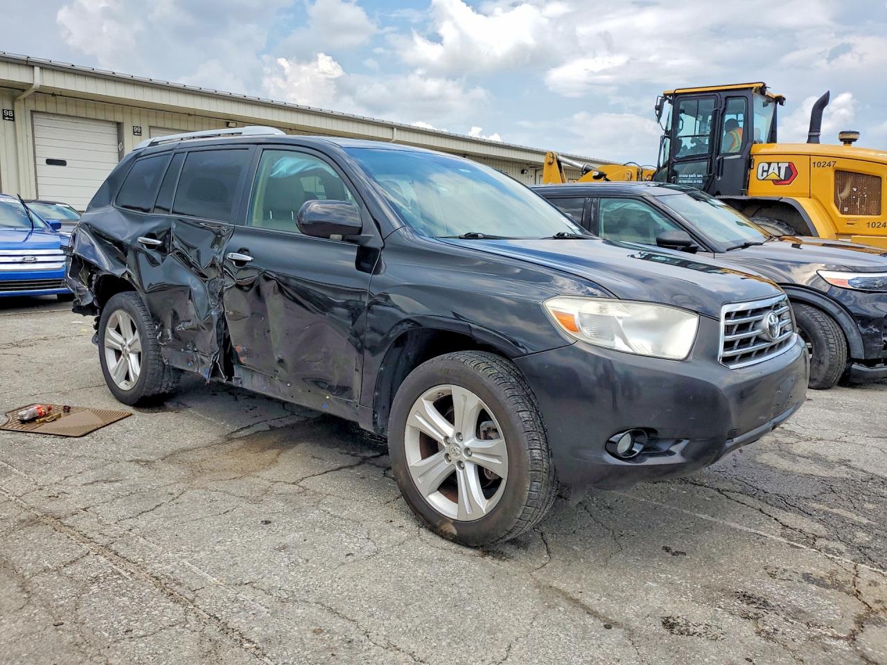 2010 Toyota Highlander Limited Black vin: 5TDDK3EH4AS002313