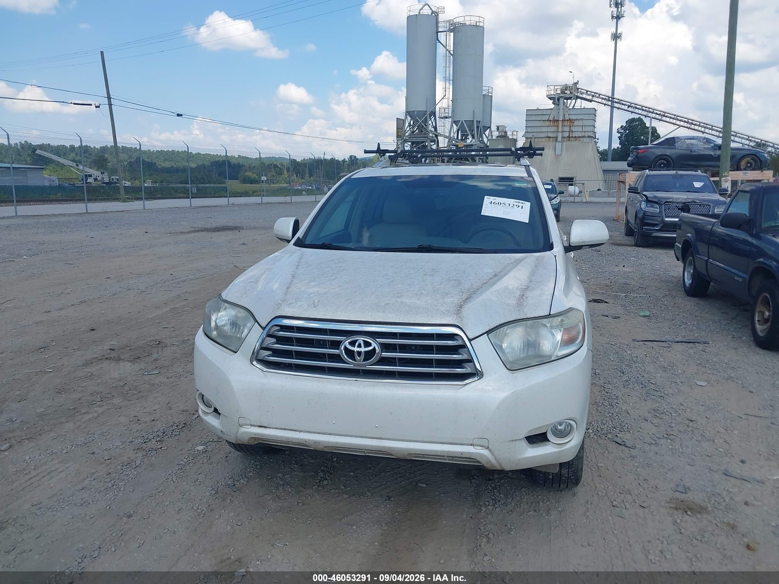 2010 Toyota Highlander Limited V6 White vin: 5TDDK3EH4AS004644