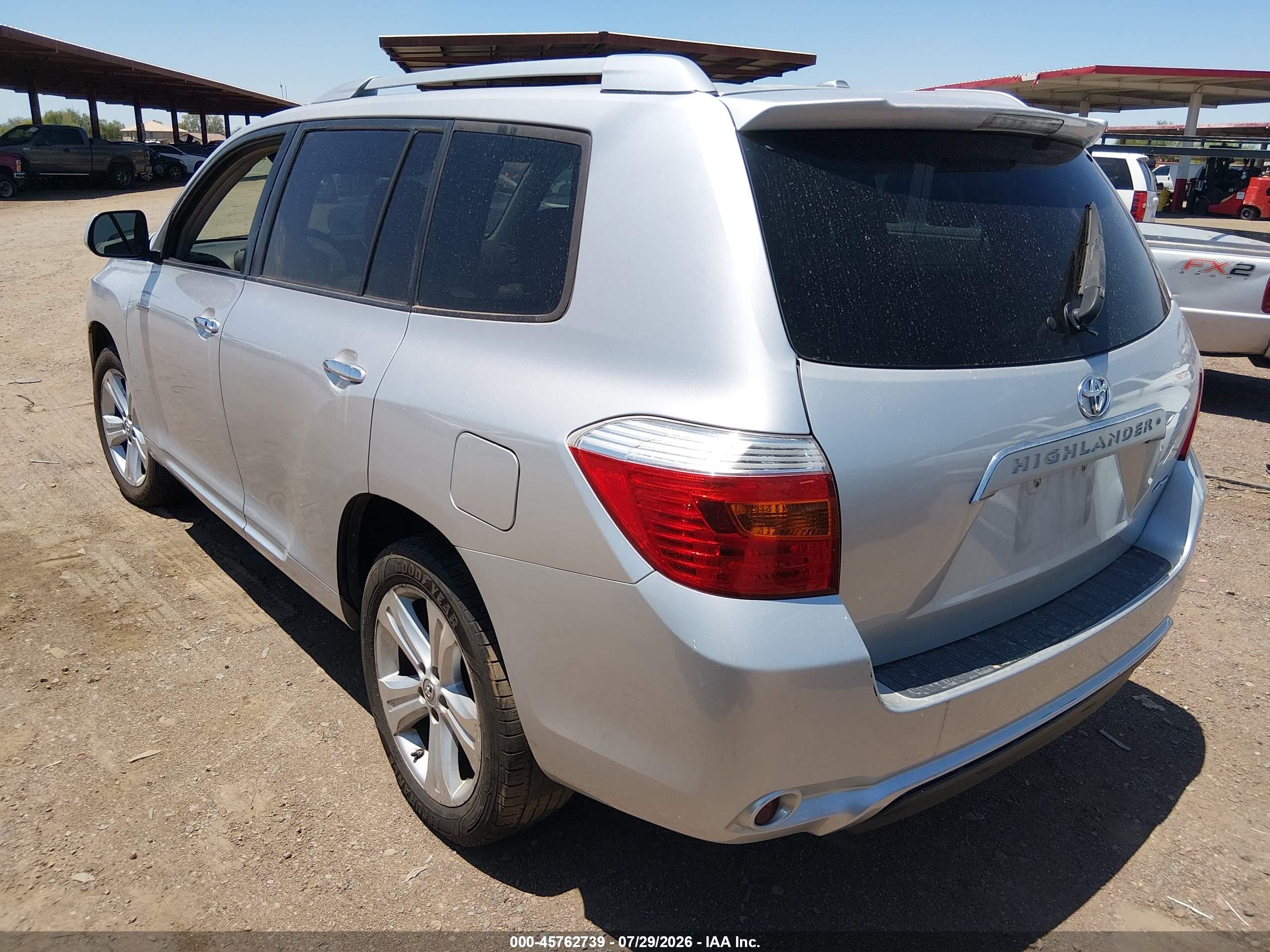 2010 Toyota Highlander Limited V6 Серебряный vin: 5TDDK3EH4AS007558