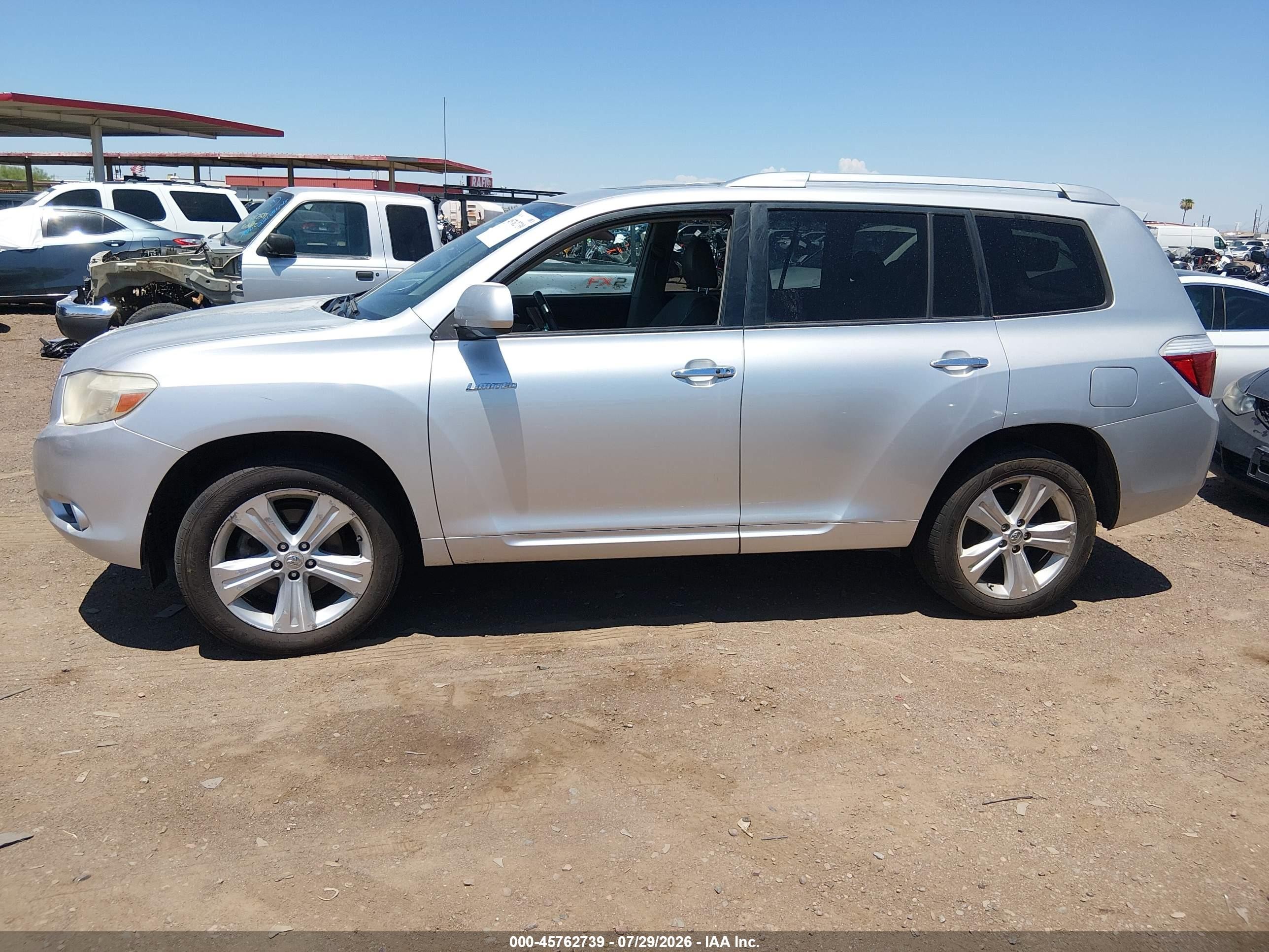 2010 Toyota Highlander Limited V6 Серебряный vin: 5TDDK3EH4AS007558