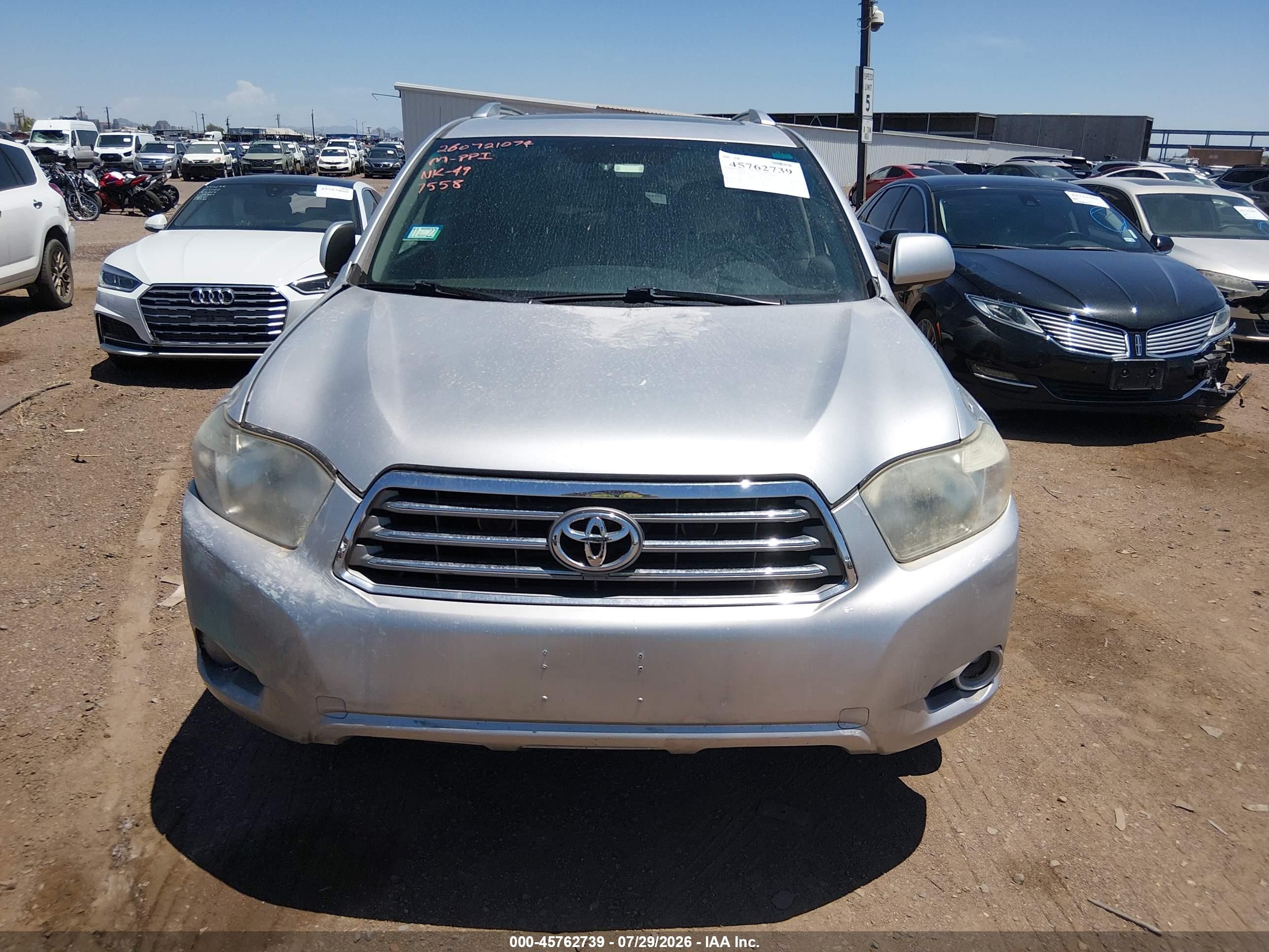 2010 Toyota Highlander Limited V6 Серебряный vin: 5TDDK3EH4AS007558