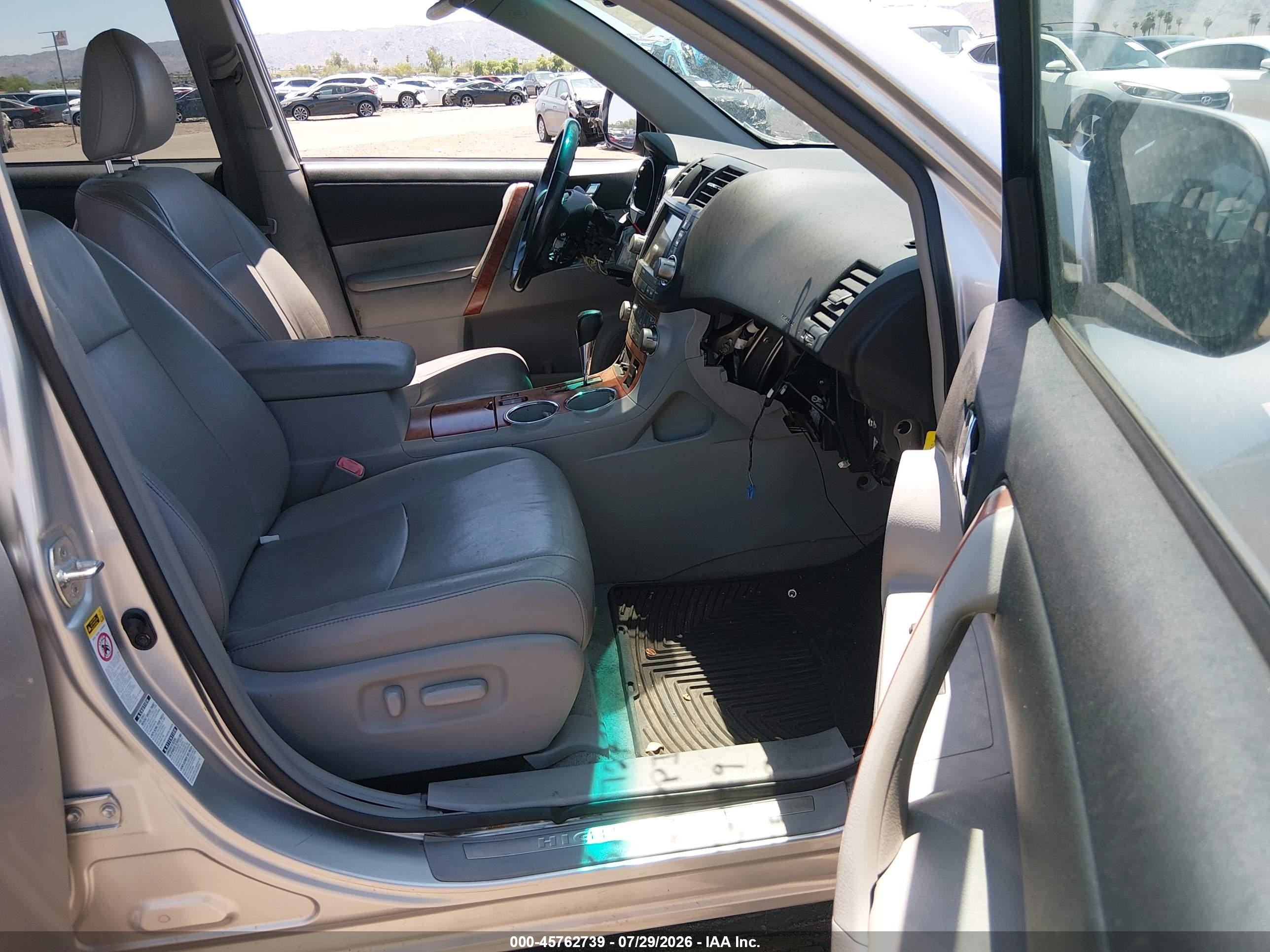 2010 Toyota Highlander Limited V6 Серебряный vin: 5TDDK3EH4AS007558