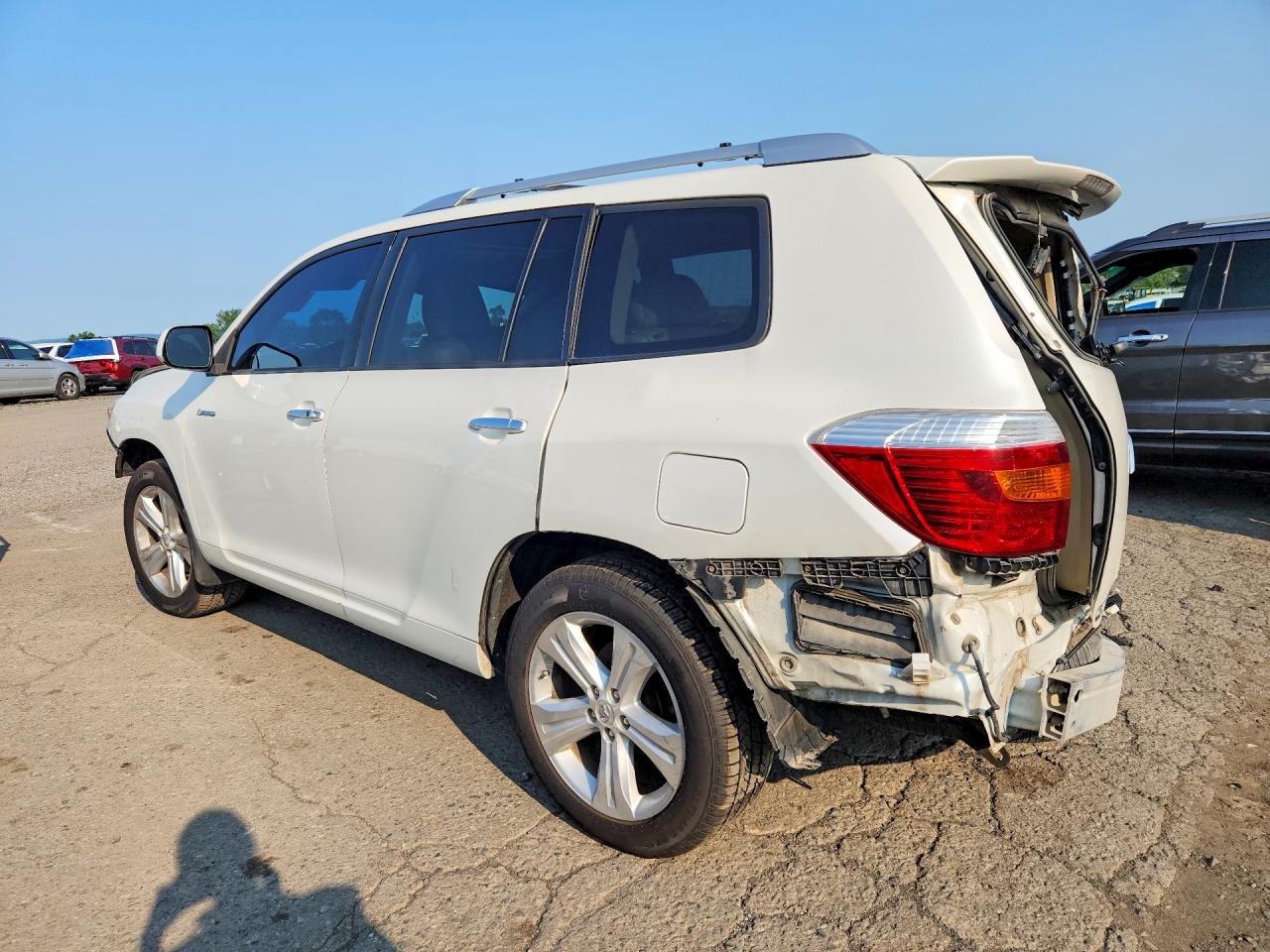 2010 Toyota Highlander Limited White vin: 5TDDK3EH4AS020942