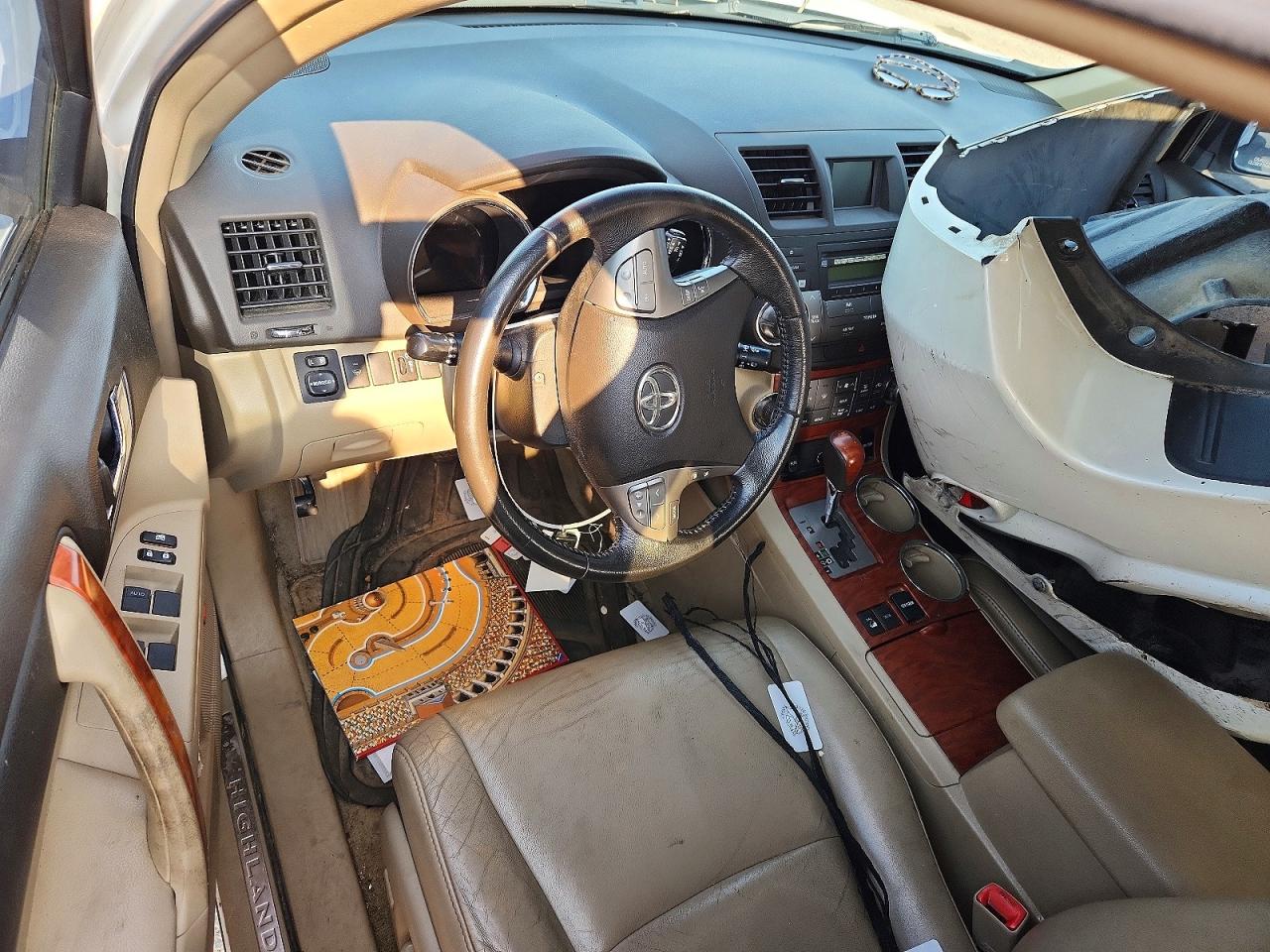 2010 Toyota Highlander Limited White vin: 5TDDK3EH4AS020942