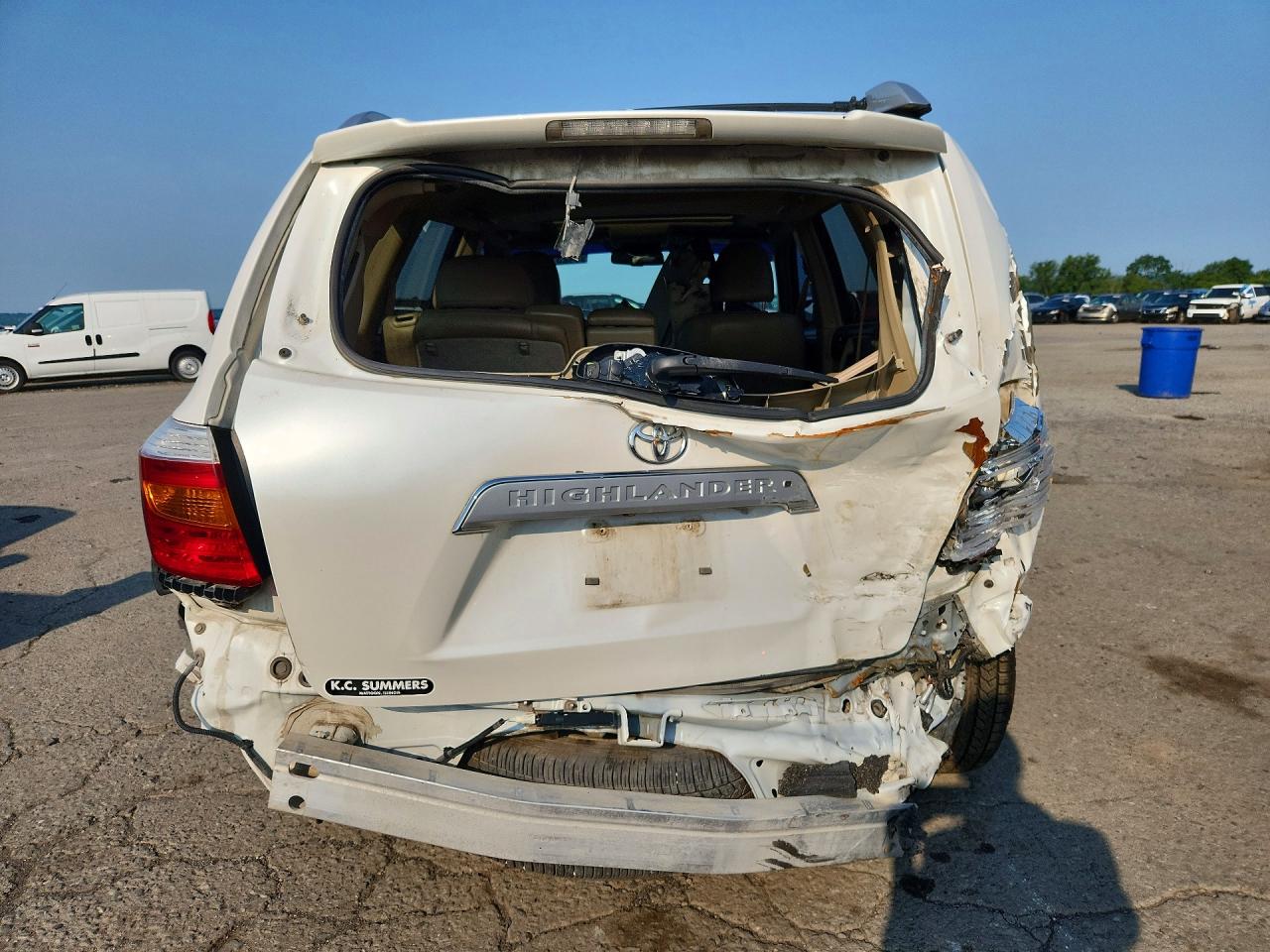 2010 Toyota Highlander Limited White vin: 5TDDK3EH4AS020942