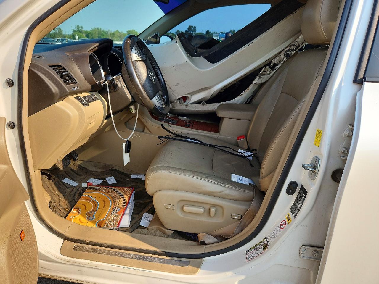 2010 Toyota Highlander Limited White vin: 5TDDK3EH4AS020942