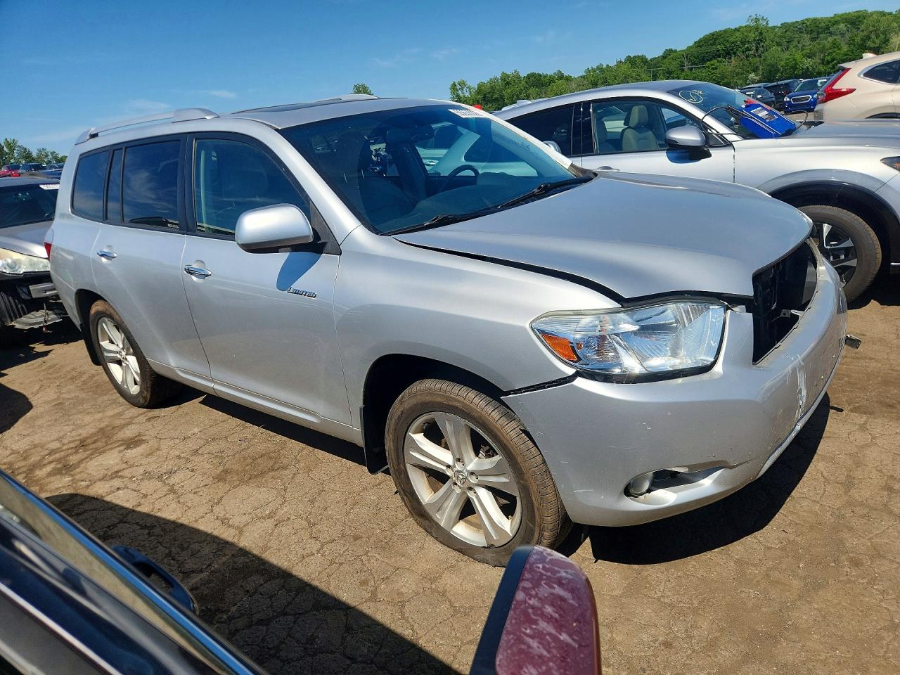 2010 Toyota Highlander Limited Silver vin: 5TDDK3EH4AS022531