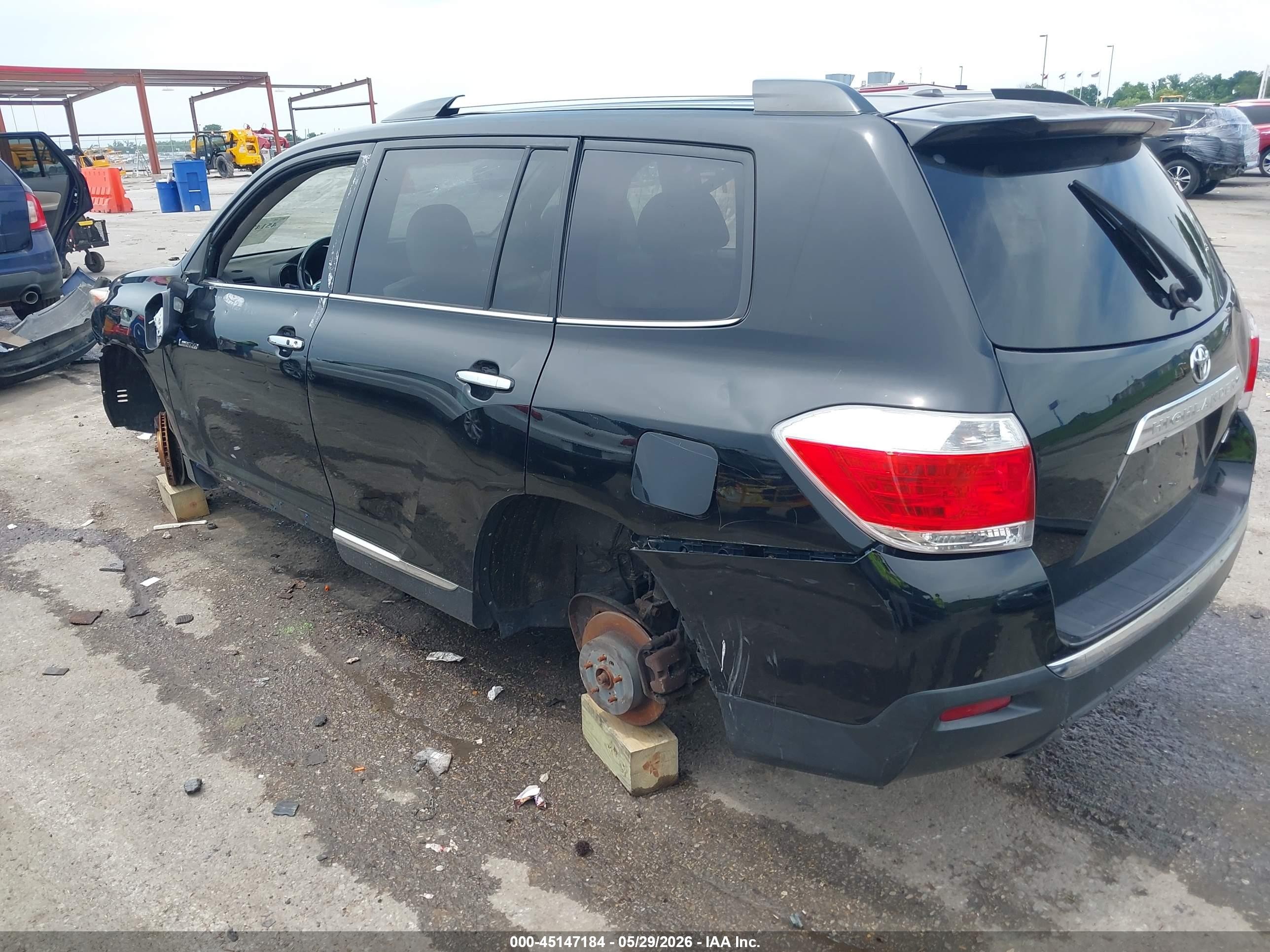 2011 Toyota Highlander Limited V6 Black vin: 5TDDK3EH4BS071147