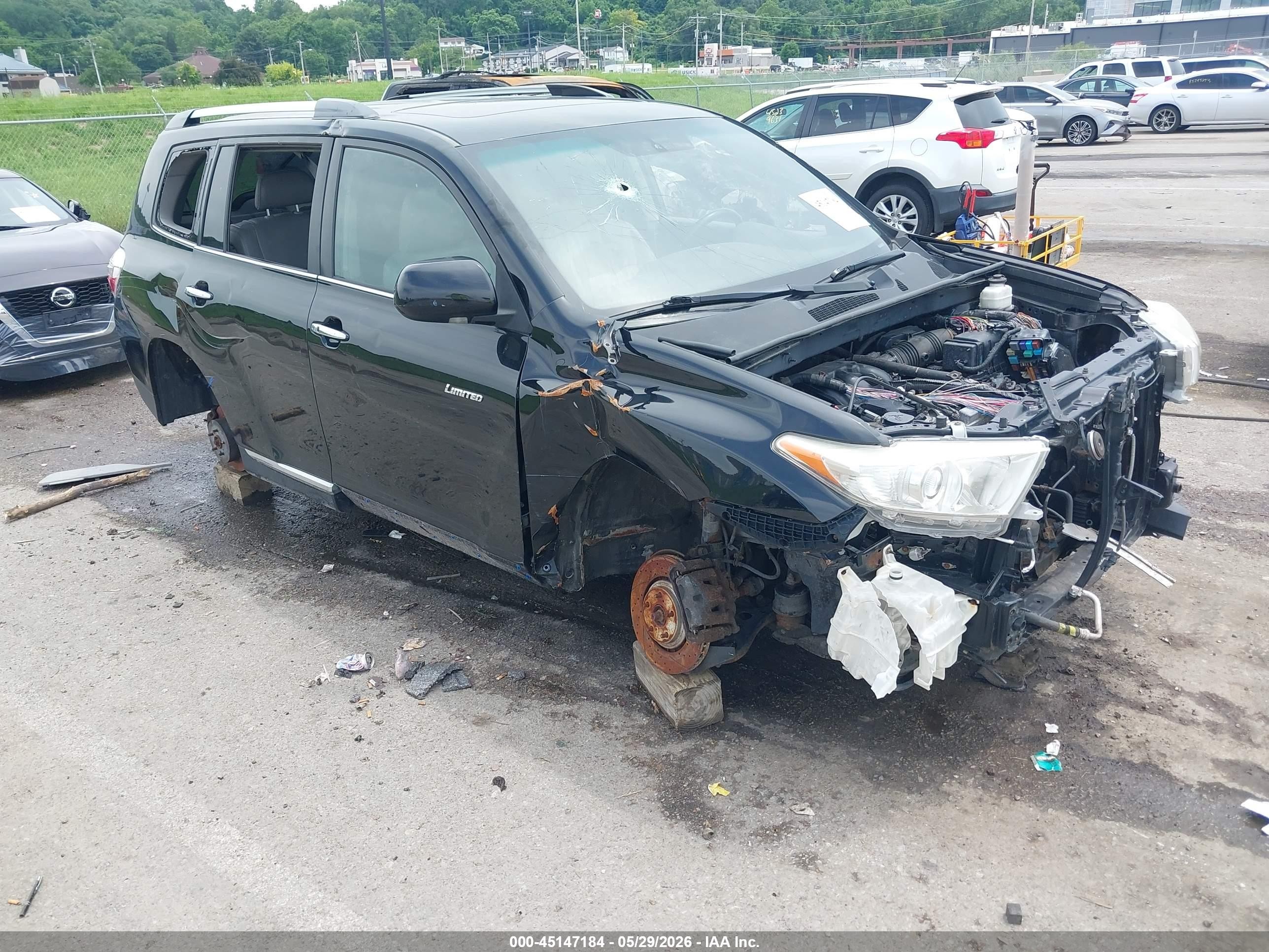 2011 Toyota Highlander Limited V6 Black vin: 5TDDK3EH4BS071147