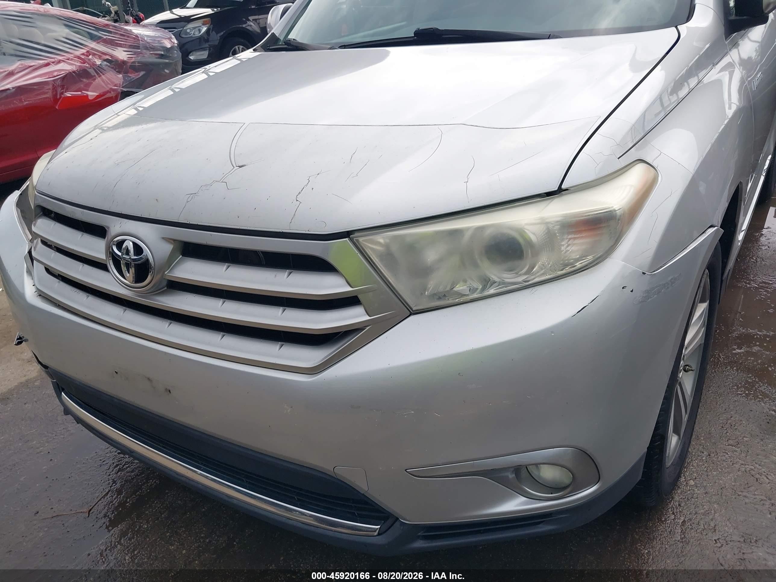 2011 Toyota Highlander Limited V6 Серебряный vin: 5TDDK3EH4BS078910