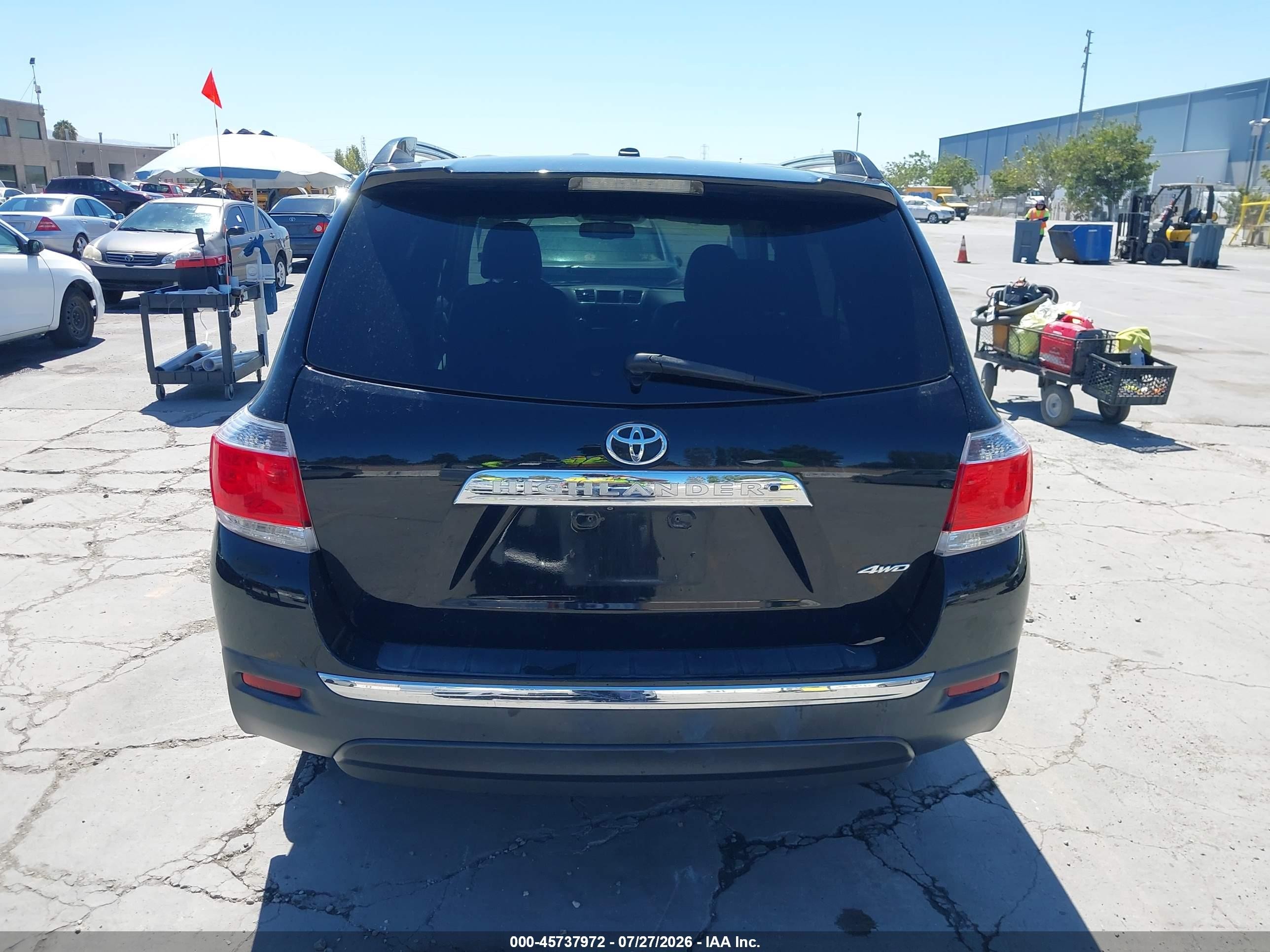 2012 Toyota Highlander Limited V6 Black vin: 5TDDK3EH4CS105587