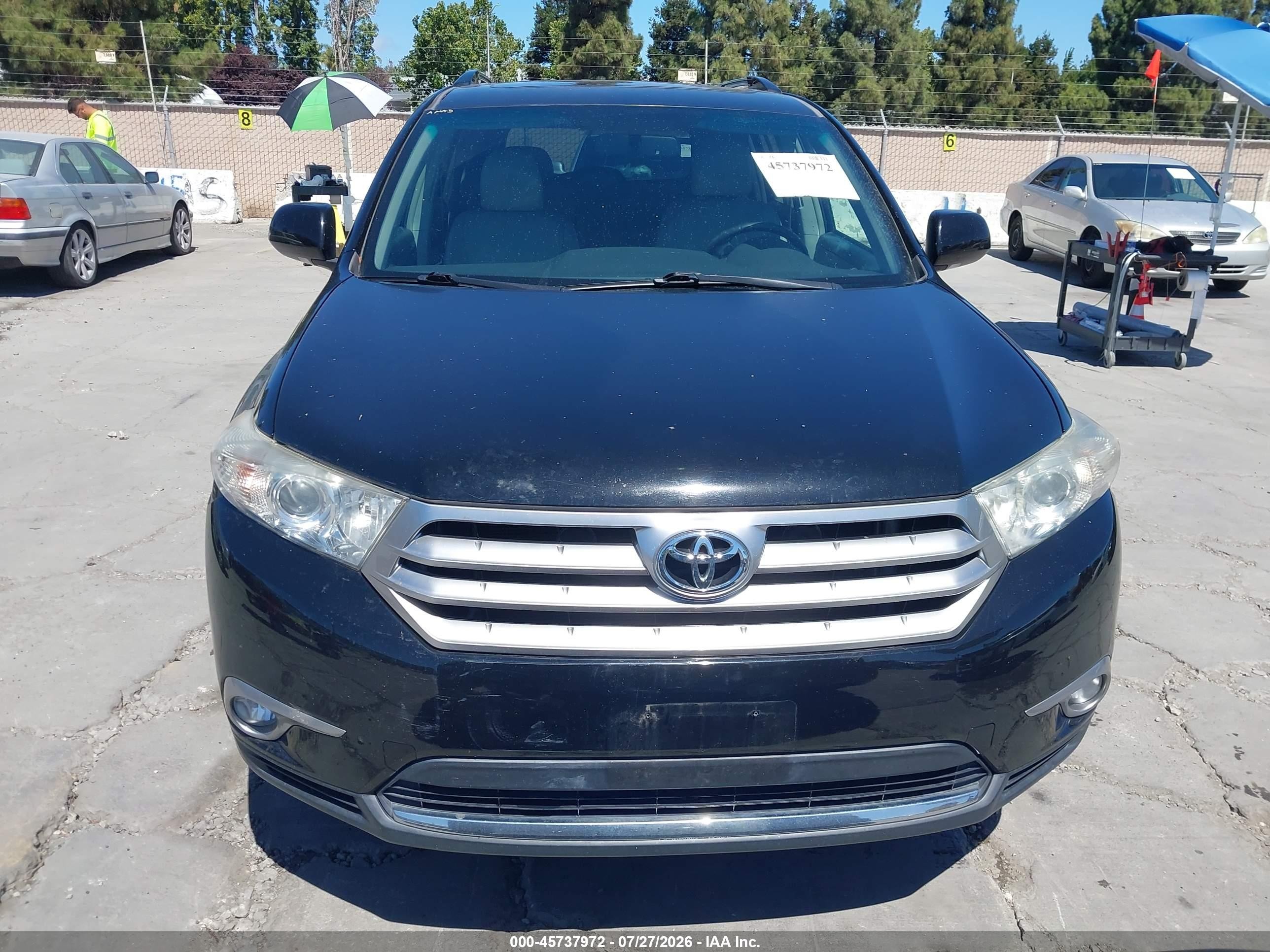 2012 Toyota Highlander Limited V6 Black vin: 5TDDK3EH4CS105587