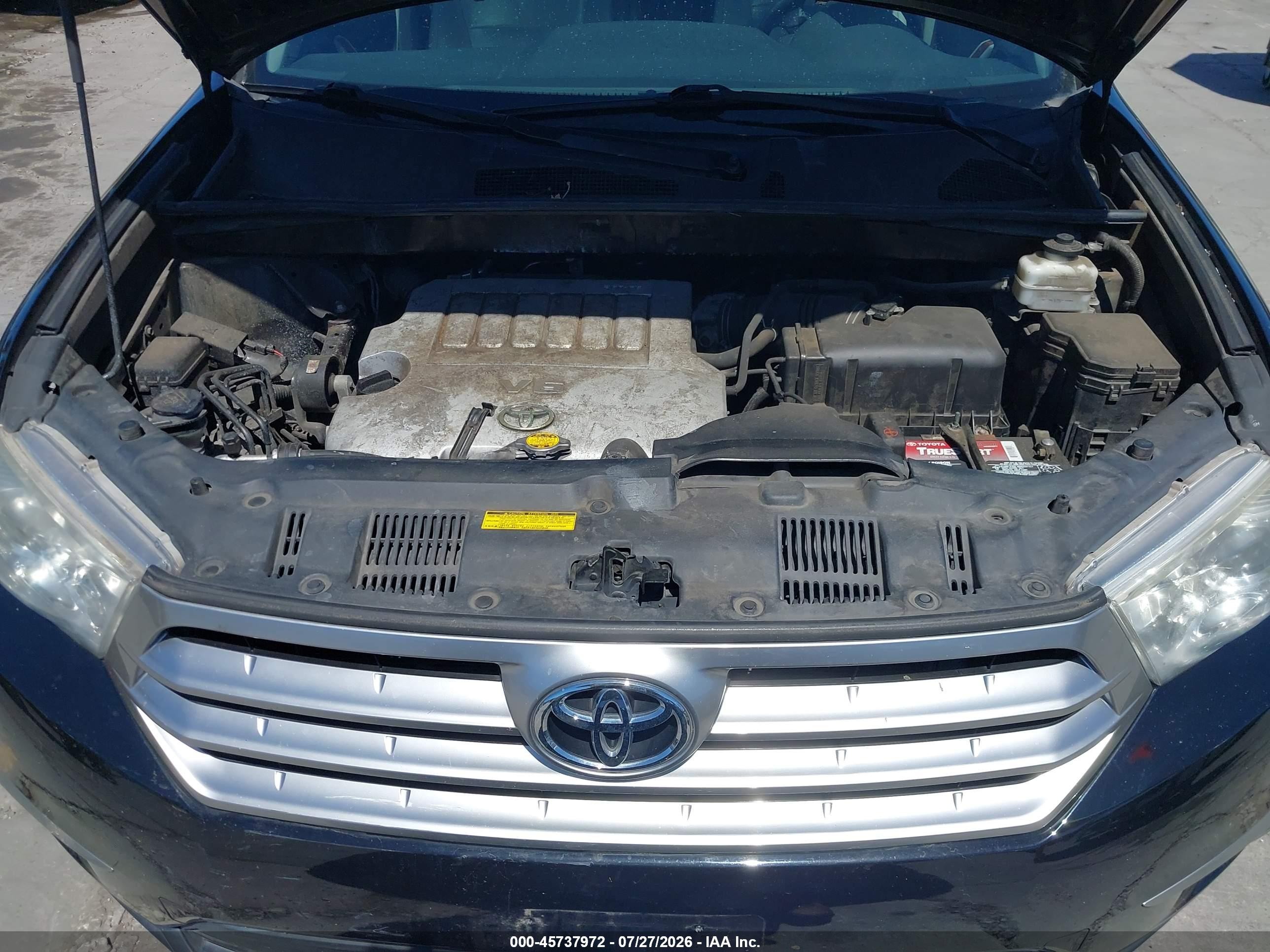 2012 Toyota Highlander Limited V6 Black vin: 5TDDK3EH4CS105587