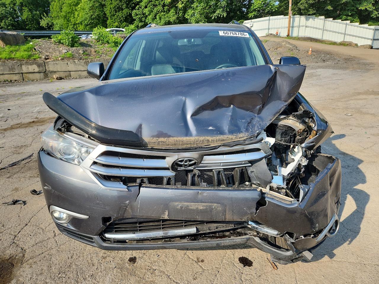 2012 Toyota Highlander Limited Угольный vin: 5TDDK3EH4CS117187