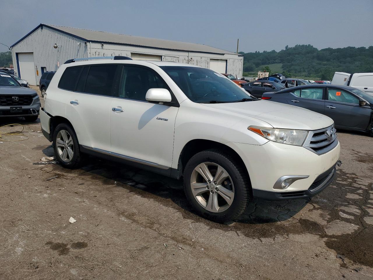 2012 Toyota Highlander Limited White vin: 5TDDK3EH4CS127315
