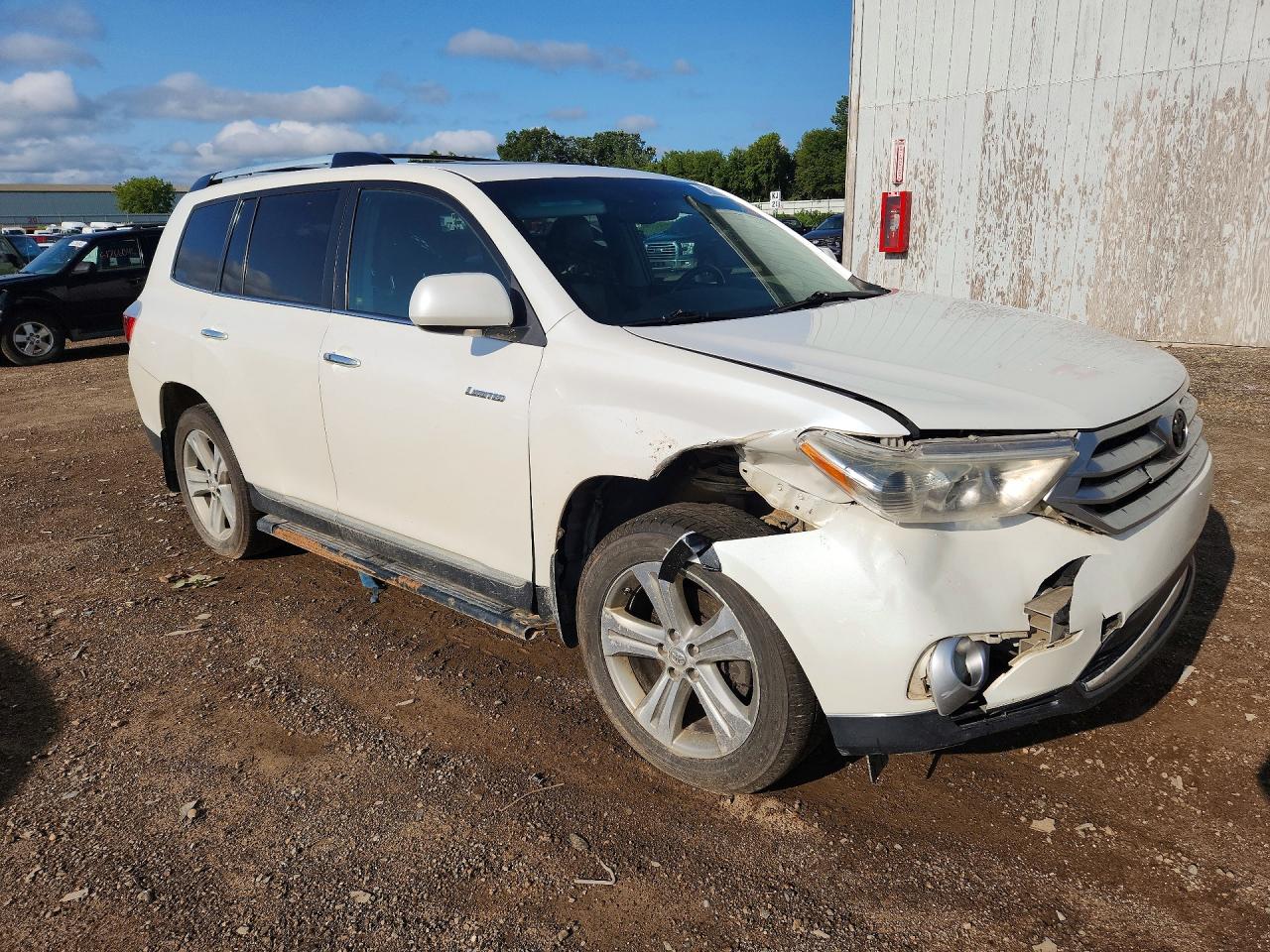 2012 Toyota Highlander Limited Белый vin: 5TDDK3EH4CS136046