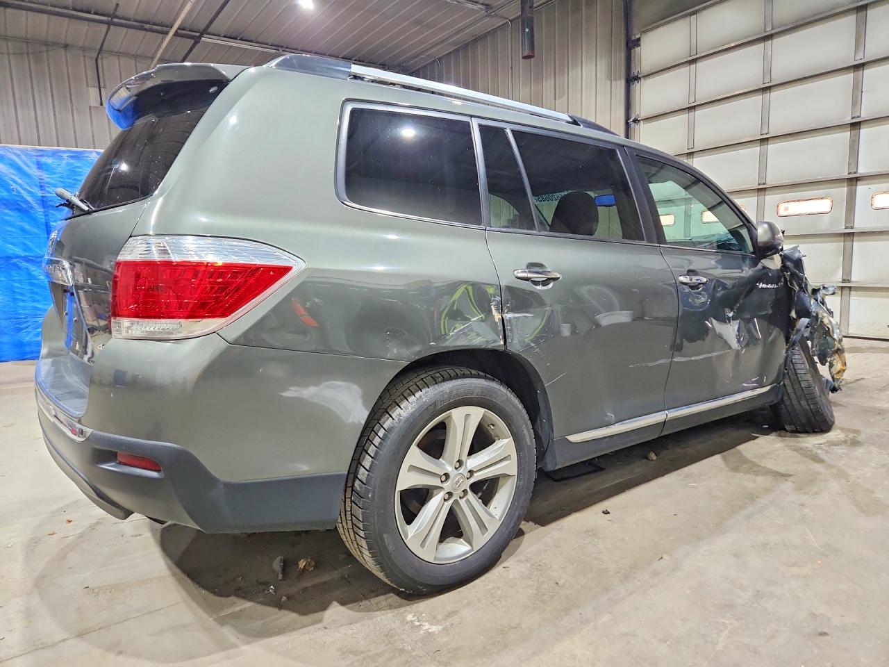 2012 Toyota Highlander Limited Green vin: 5TDDK3EH4CS156653