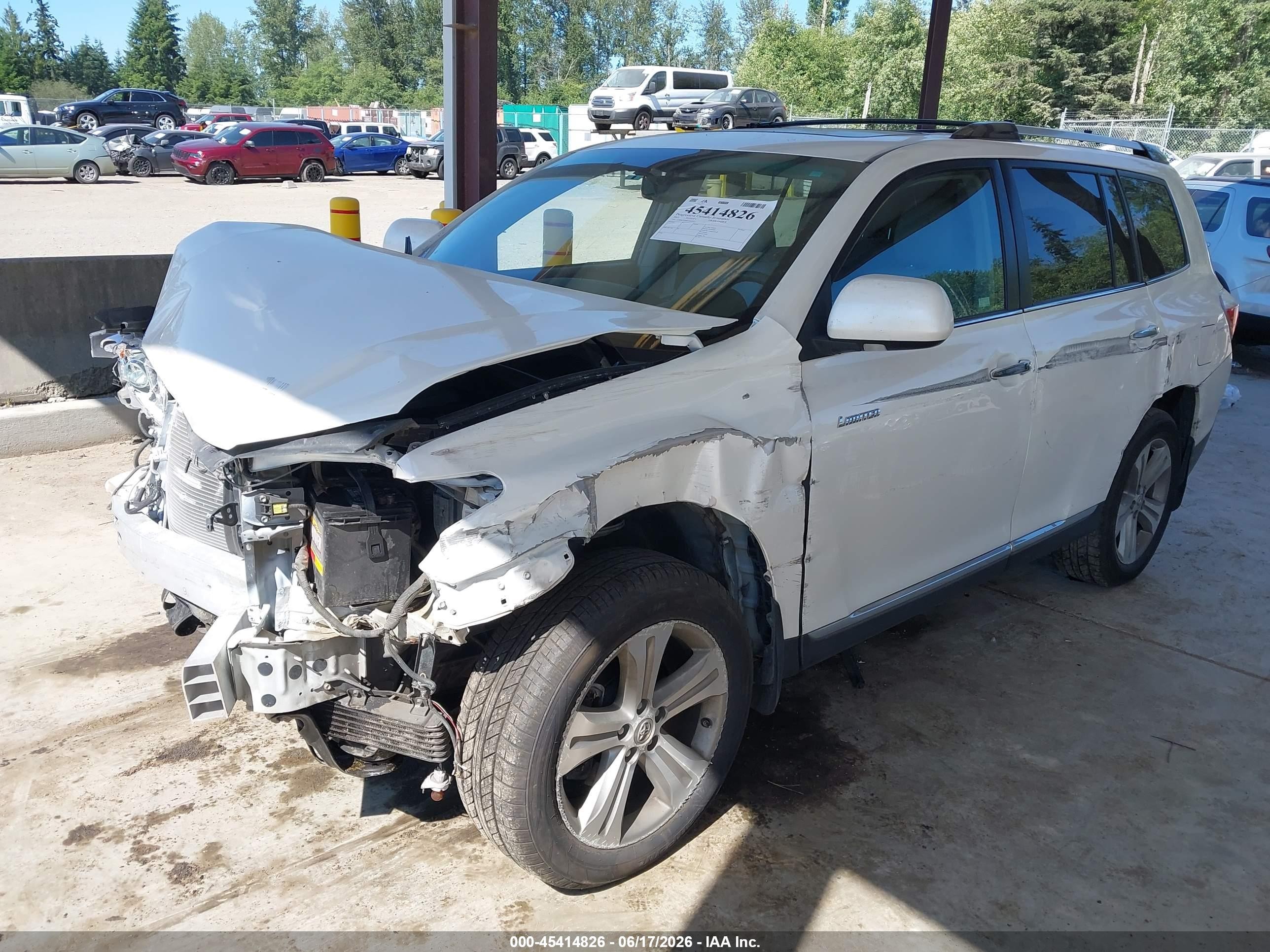 2012 Toyota Highlander Limited V6 White vin: 5TDDK3EH4CS163327