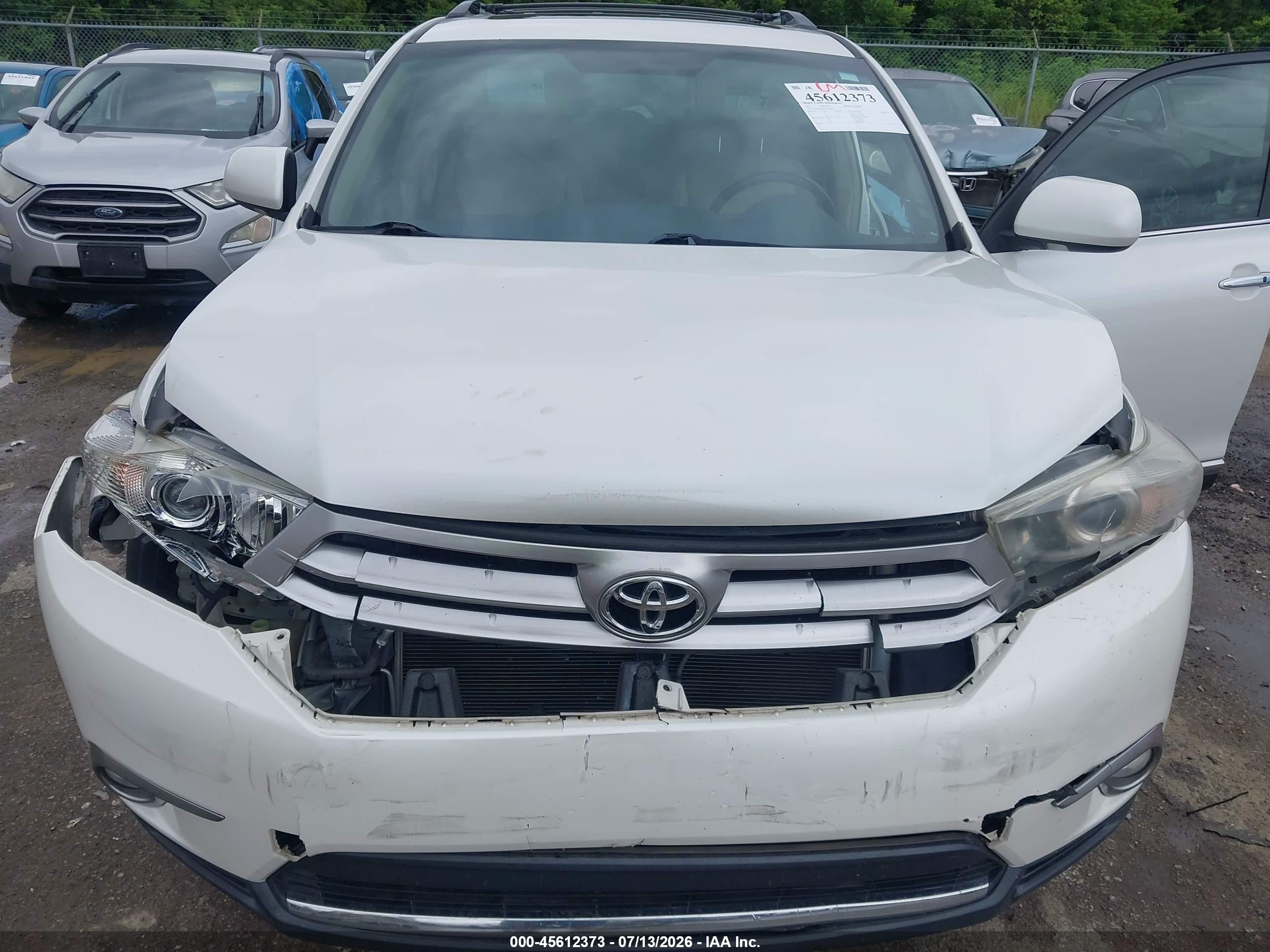 2013 Toyota Highlander Limited V6 Белый vin: 5TDDK3EH4DS200054