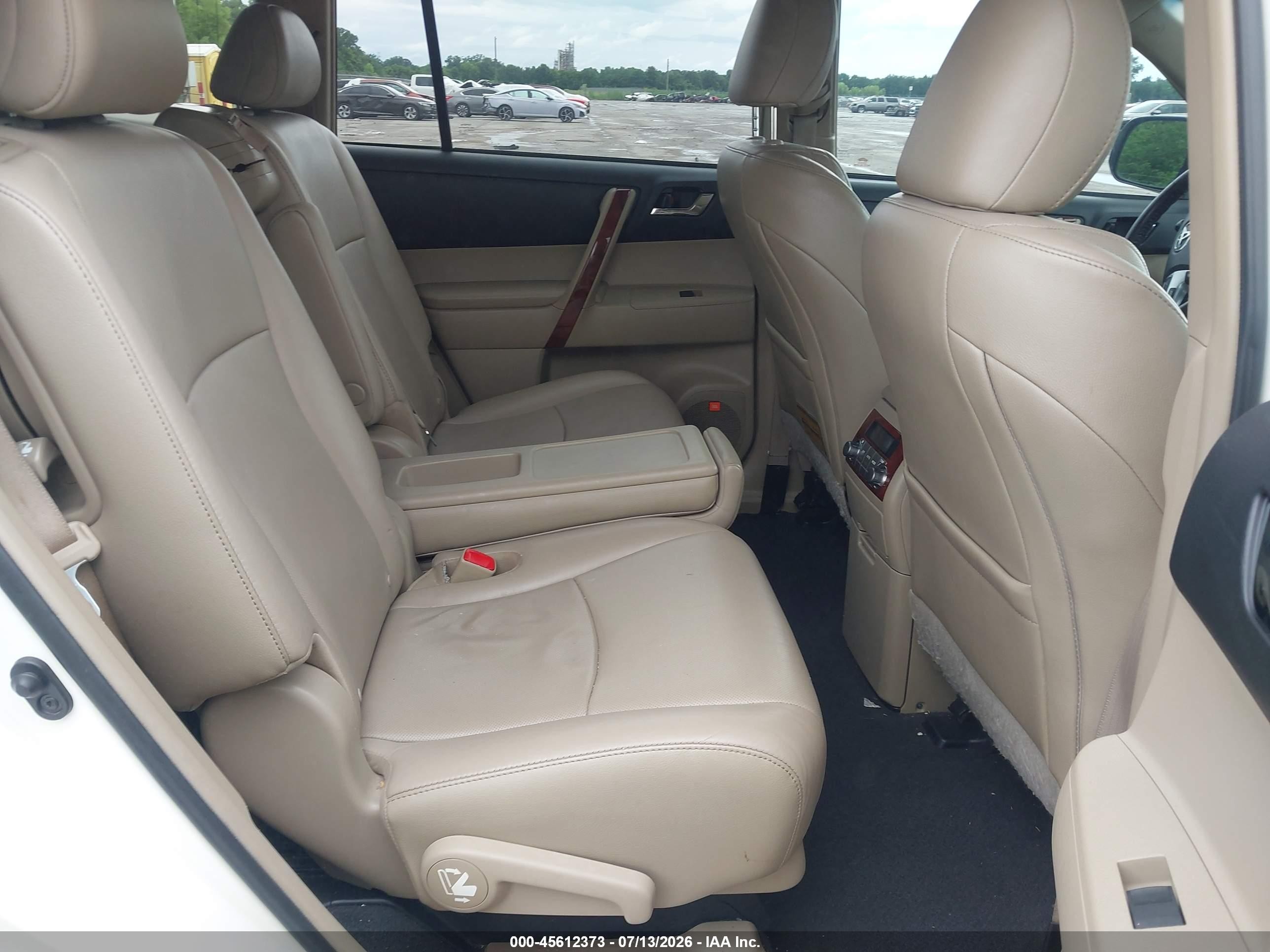 2013 Toyota Highlander Limited V6 Белый vin: 5TDDK3EH4DS200054