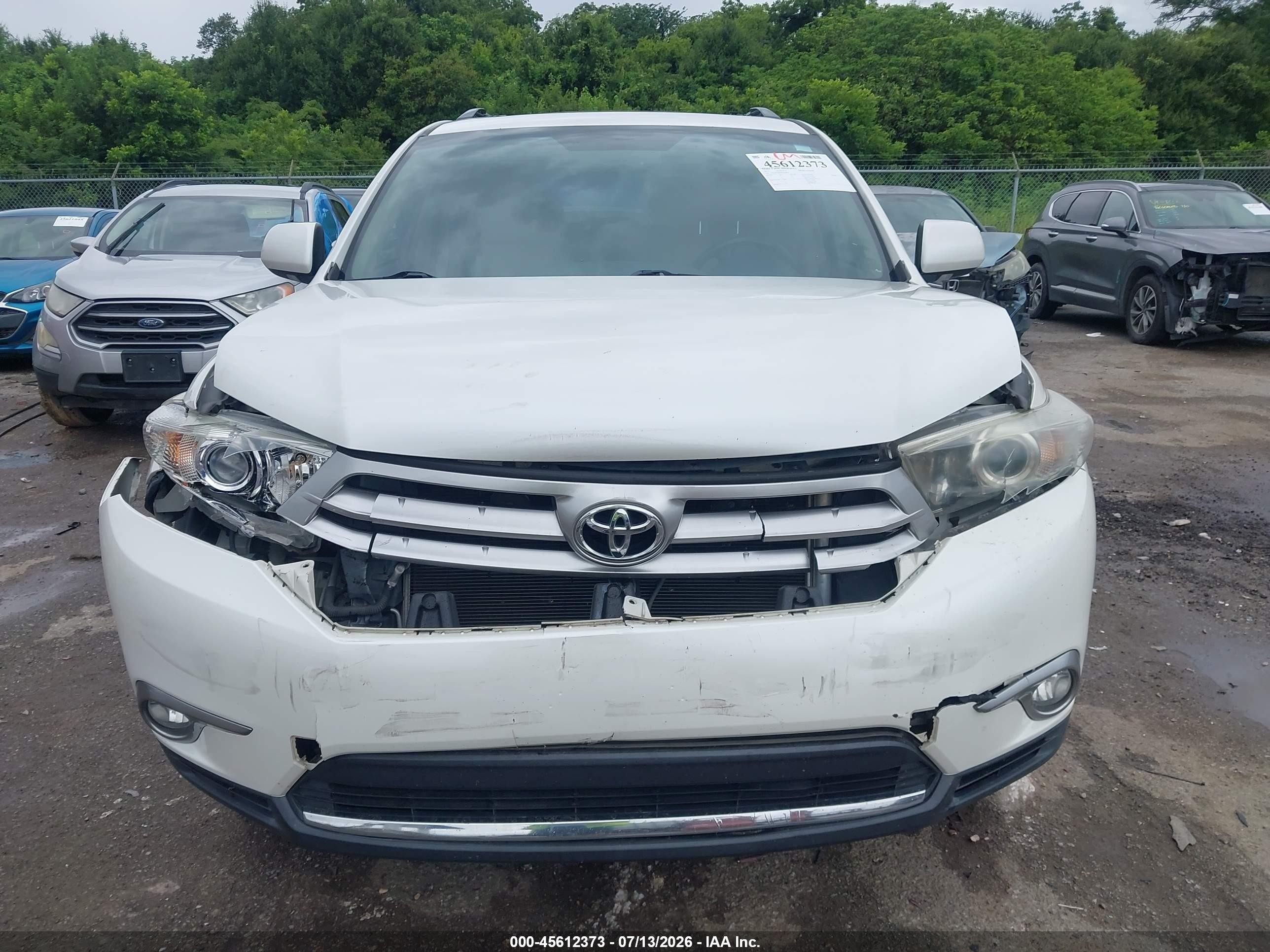 2013 Toyota Highlander Limited V6 Белый vin: 5TDDK3EH4DS200054