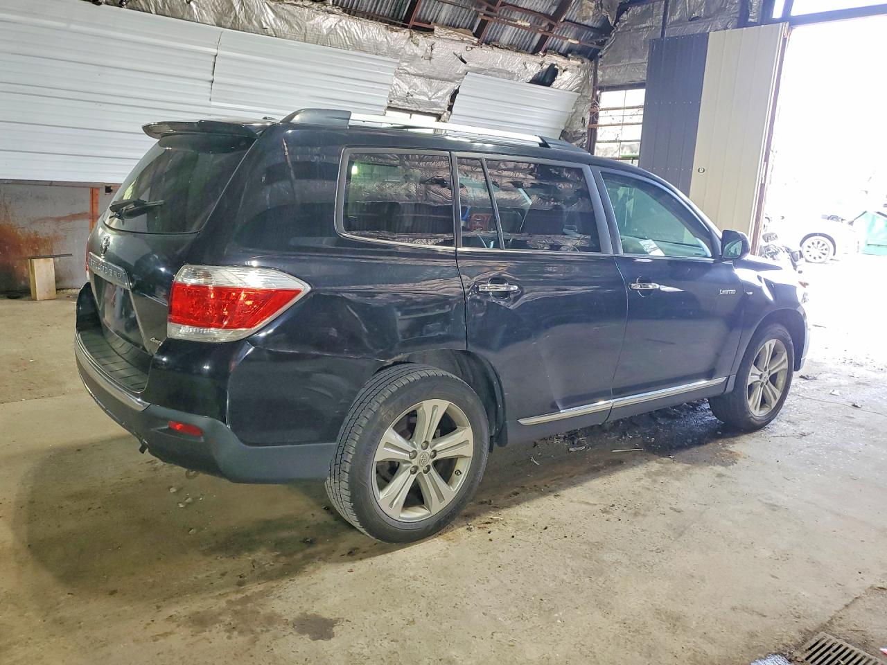 2013 Toyota Highlander Limited Black vin: 5TDDK3EH4DS209949
