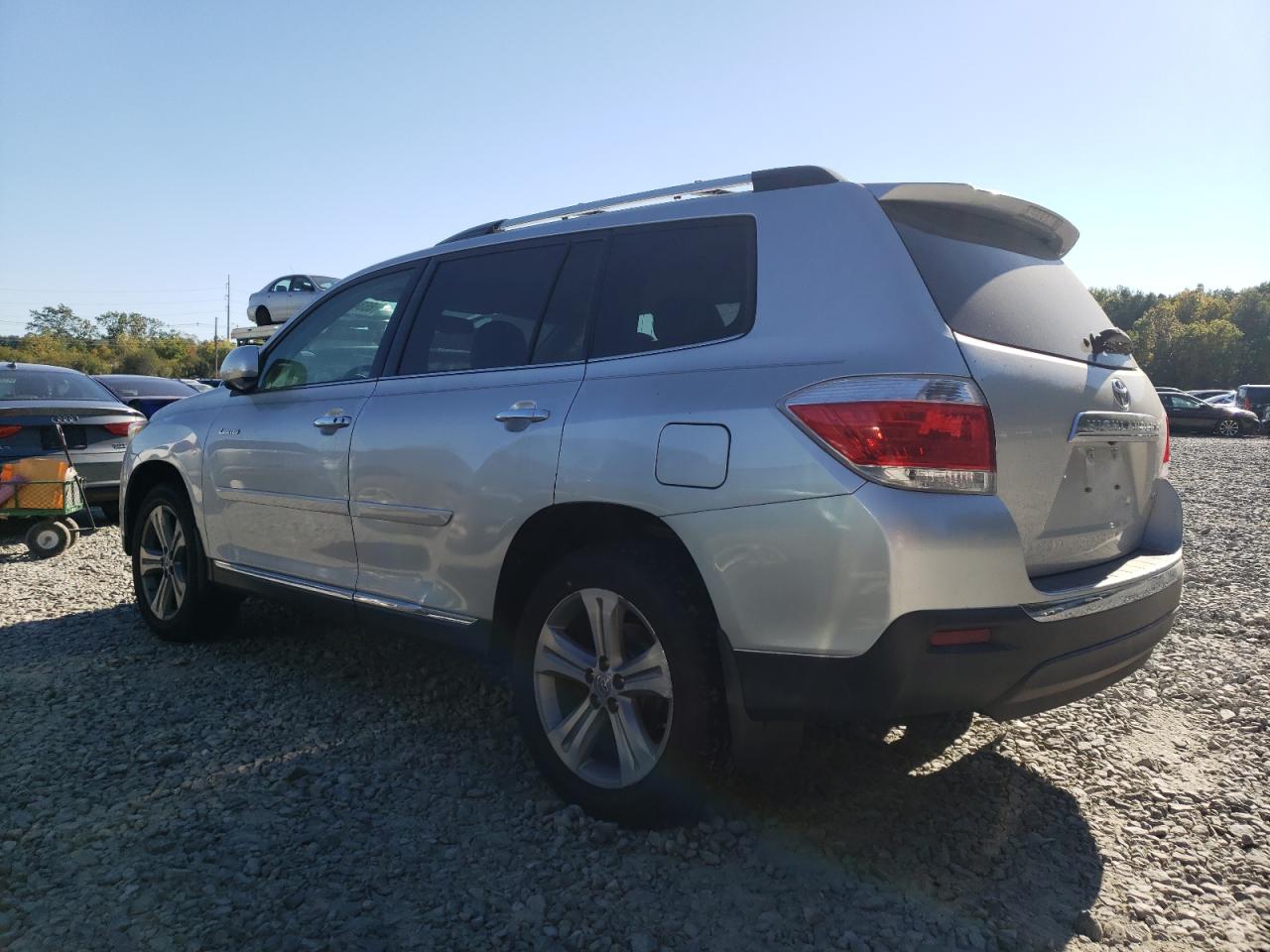 2013 Toyota Highlander Limited Silver vin: 5TDDK3EH4DS243115